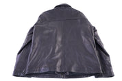 Calvin Klein Black Leather Full Zip Jacket