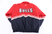 90's Chicago Bulls Basketball Full Zip Puffer Jacket