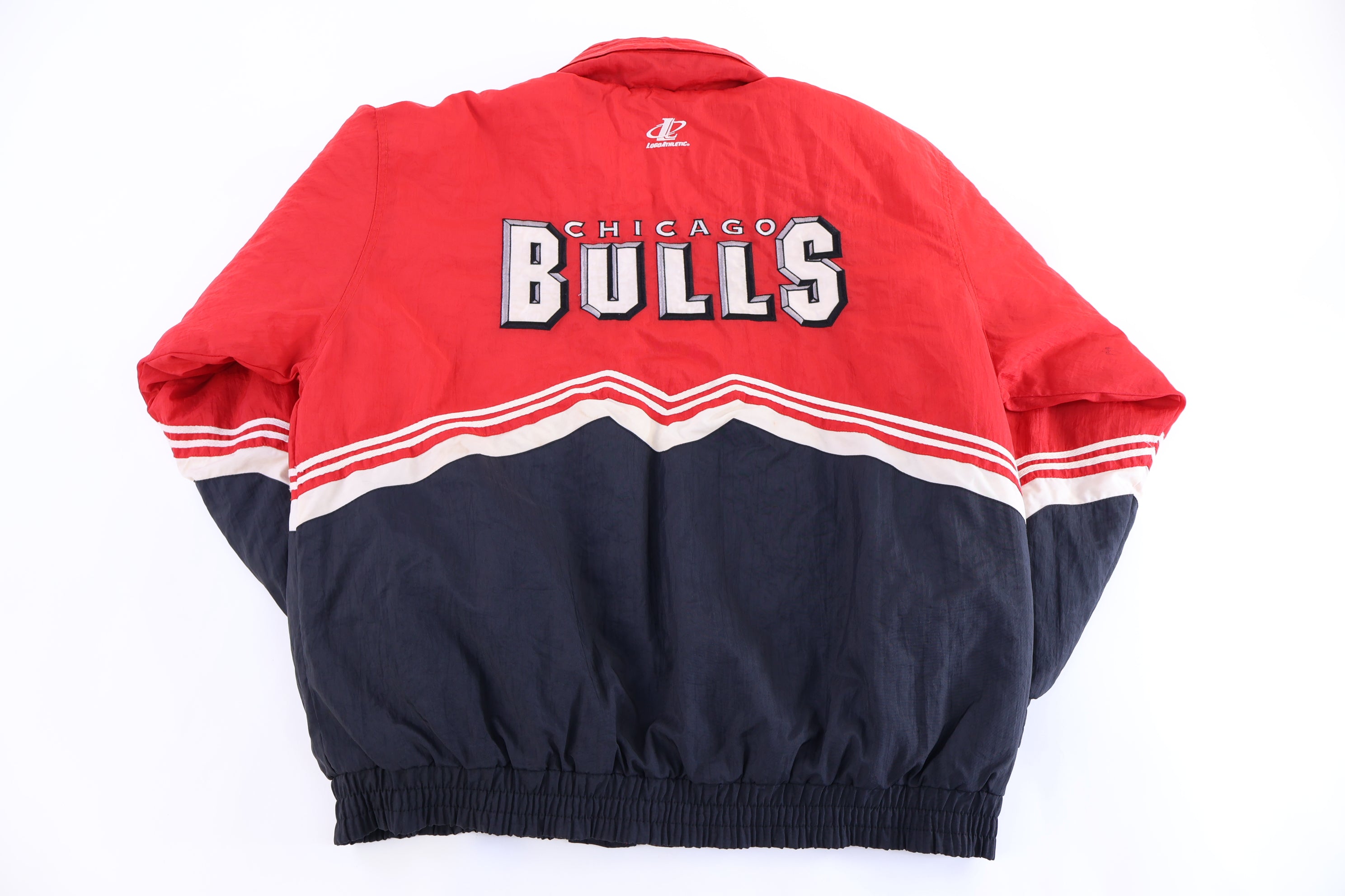 90's Chicago Bulls Basketball Full Zip Puffer Jacket