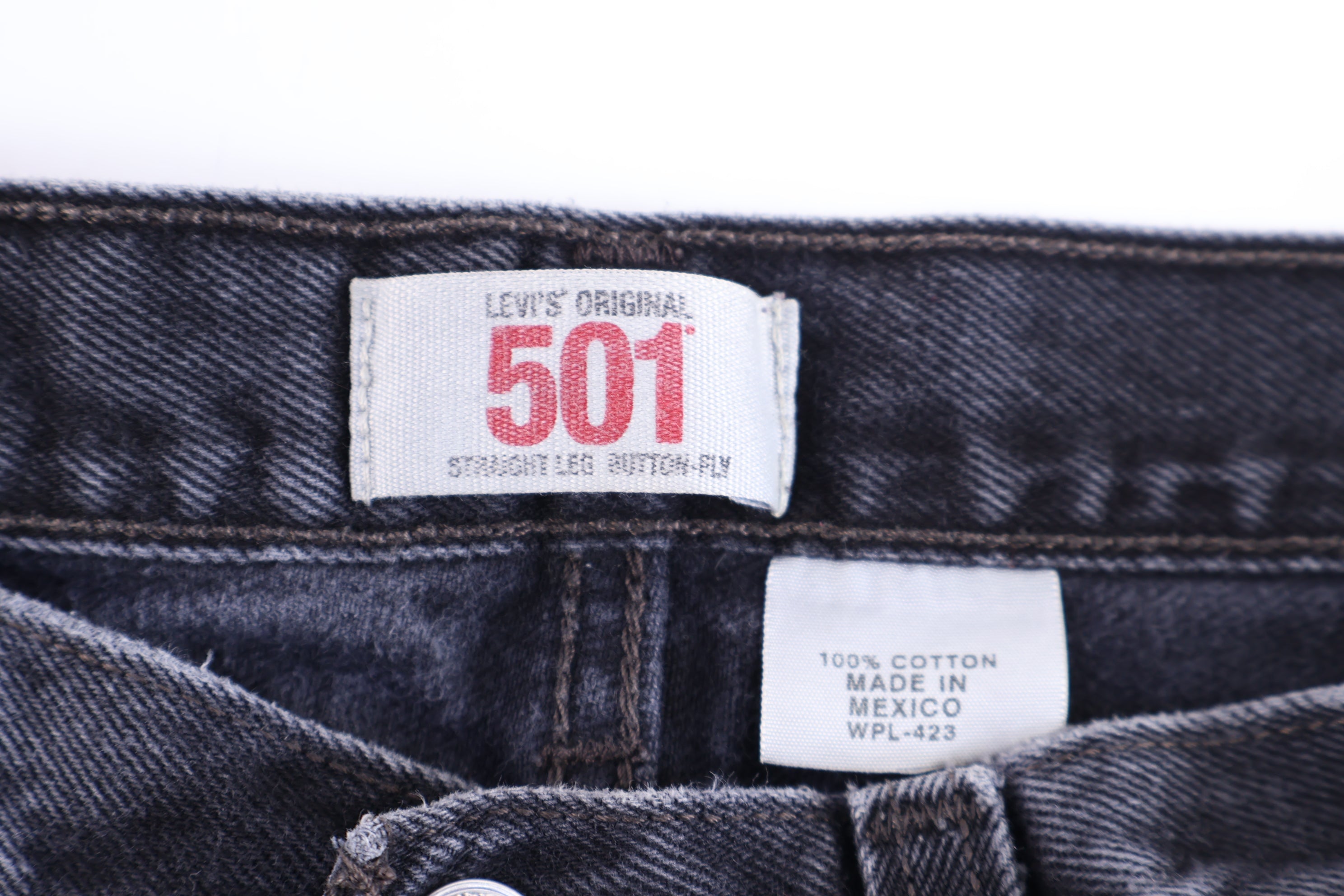 Levi's 501 Black Denim Jeans