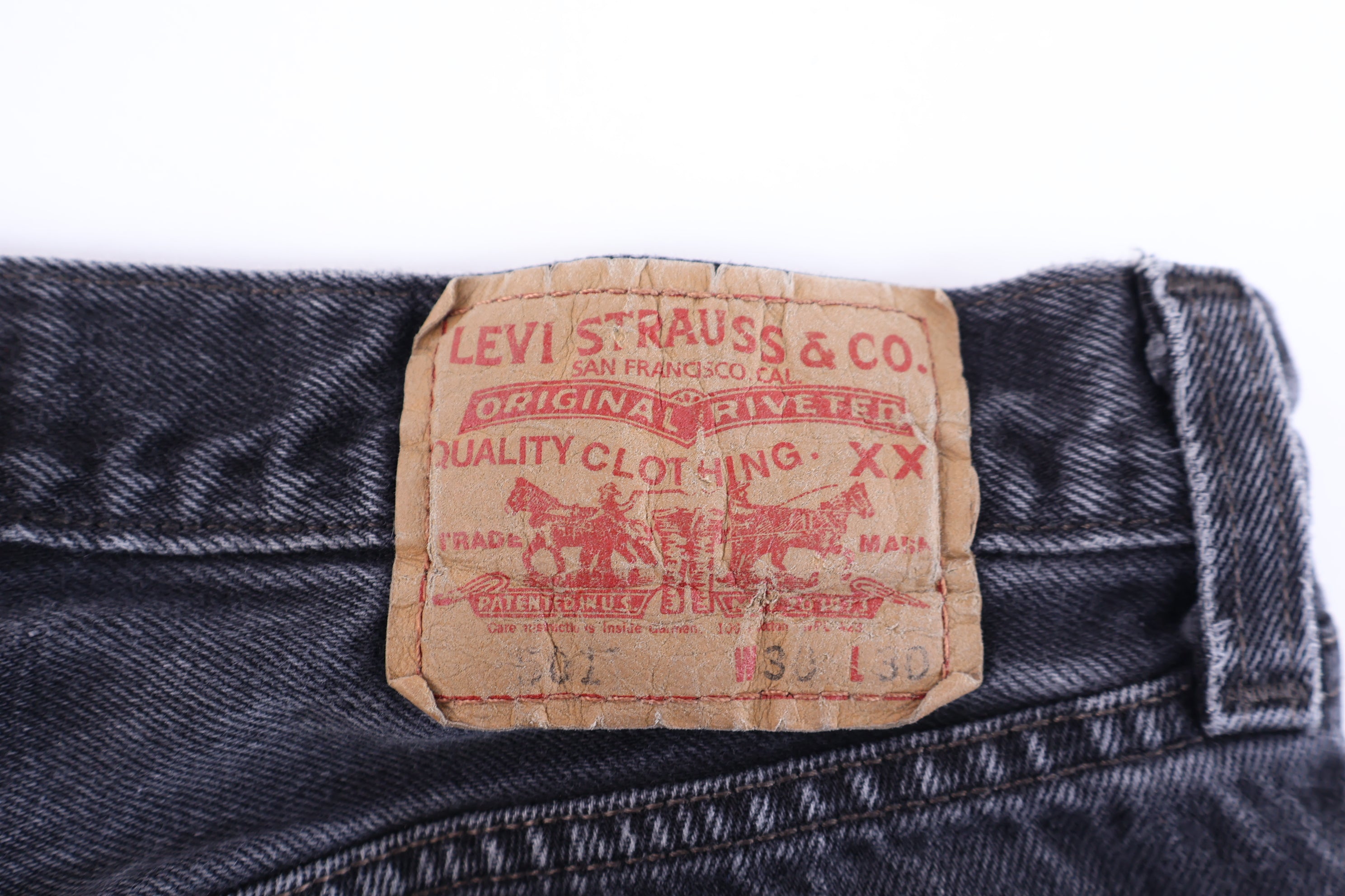 Levi's 501 Black Denim Jeans