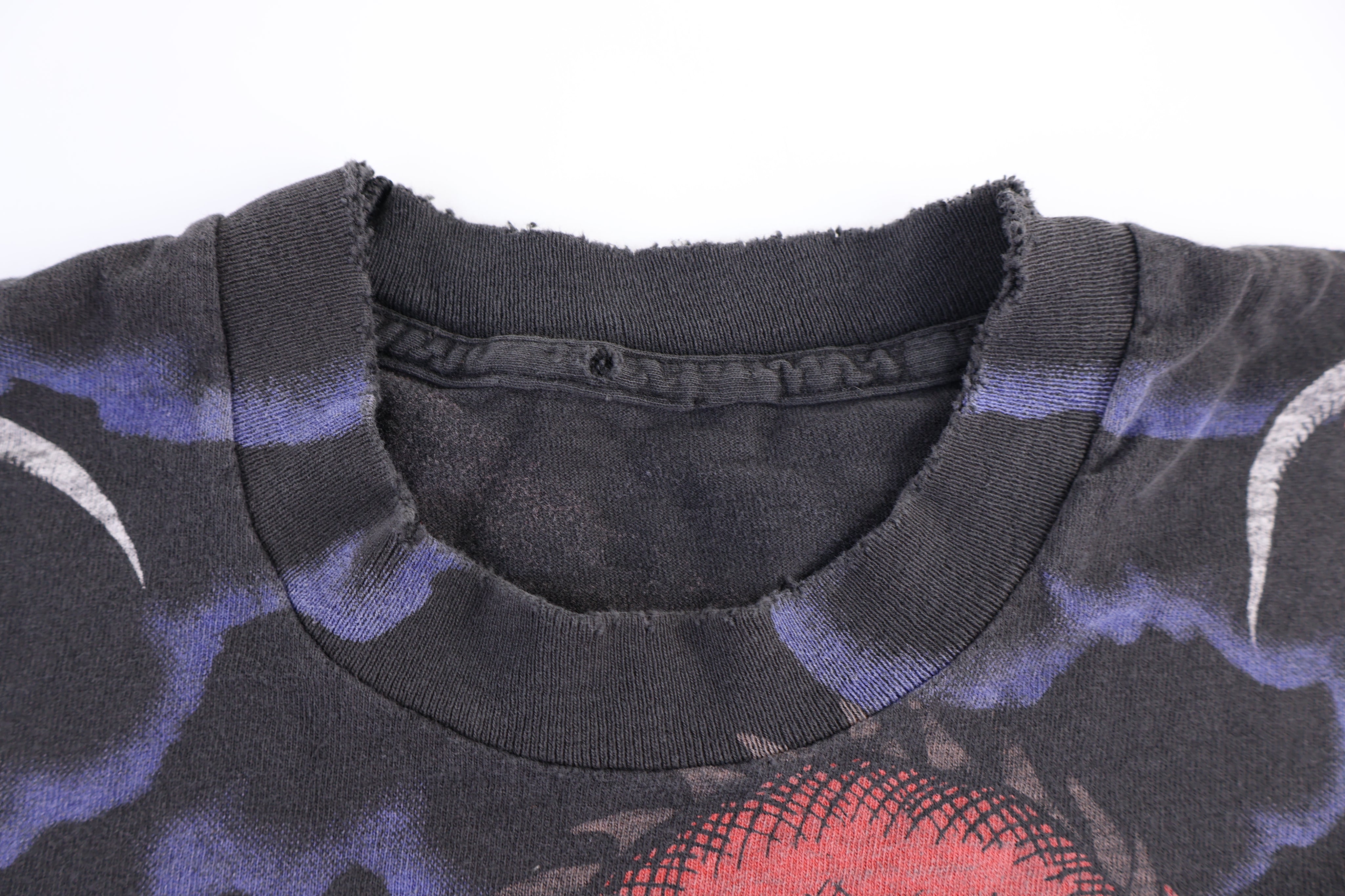 Vintage Liquid Blue Dragon Knight All Over Print T-shirt