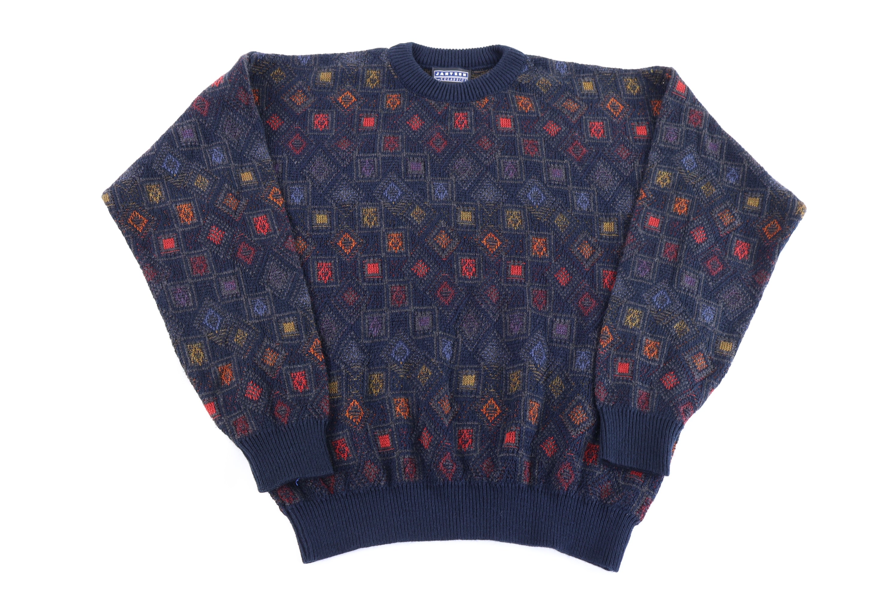 Vintage Jantzeen Multipattern Knit Sweater