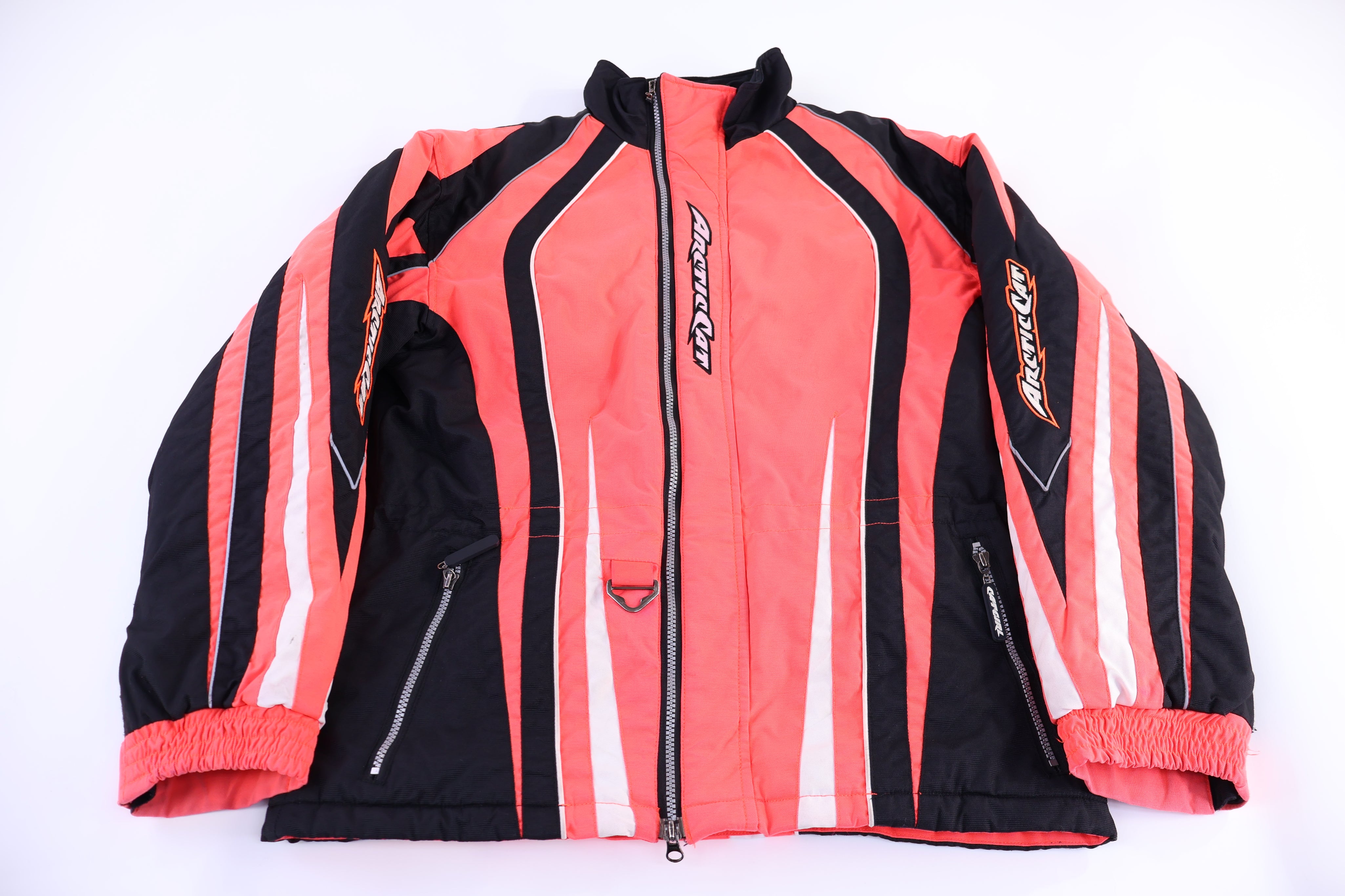Vintage Artic Cat Orange & Black Full Zip Jacket
