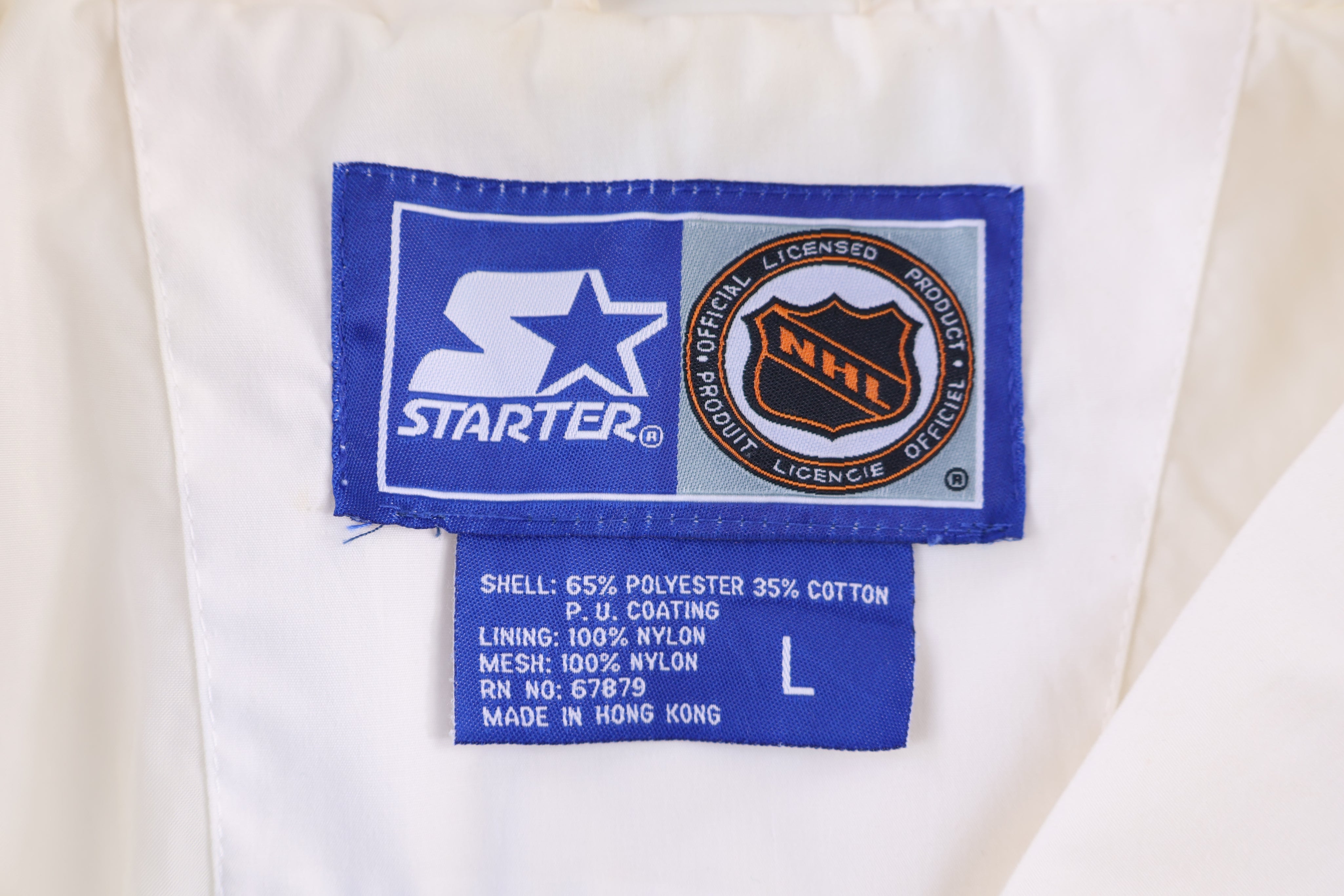90's Starter San Jose Sharks Hockey Half Zip Windbreaker
