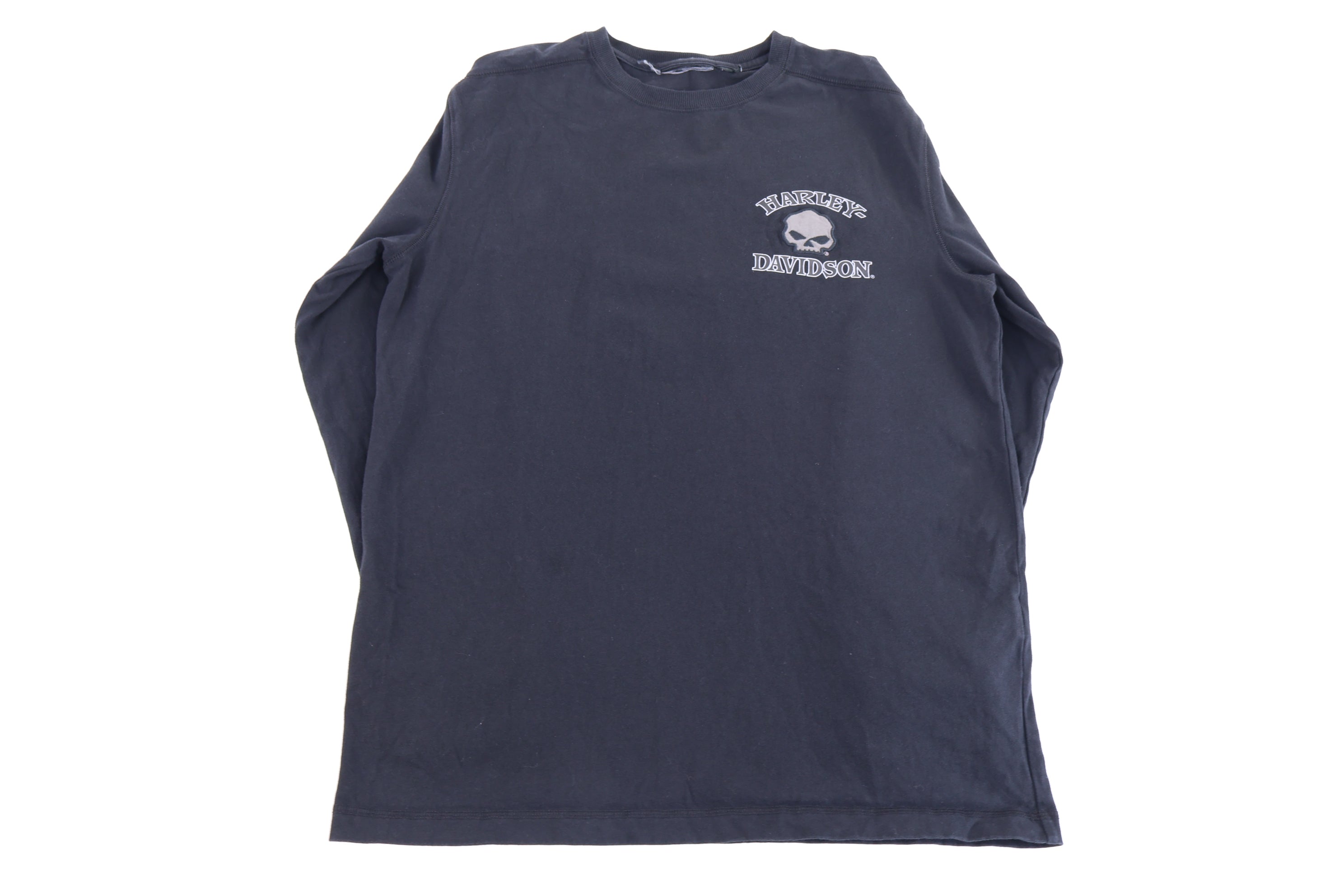 Harley Davidson Motorcycles Skull Graphic LS T-shirt