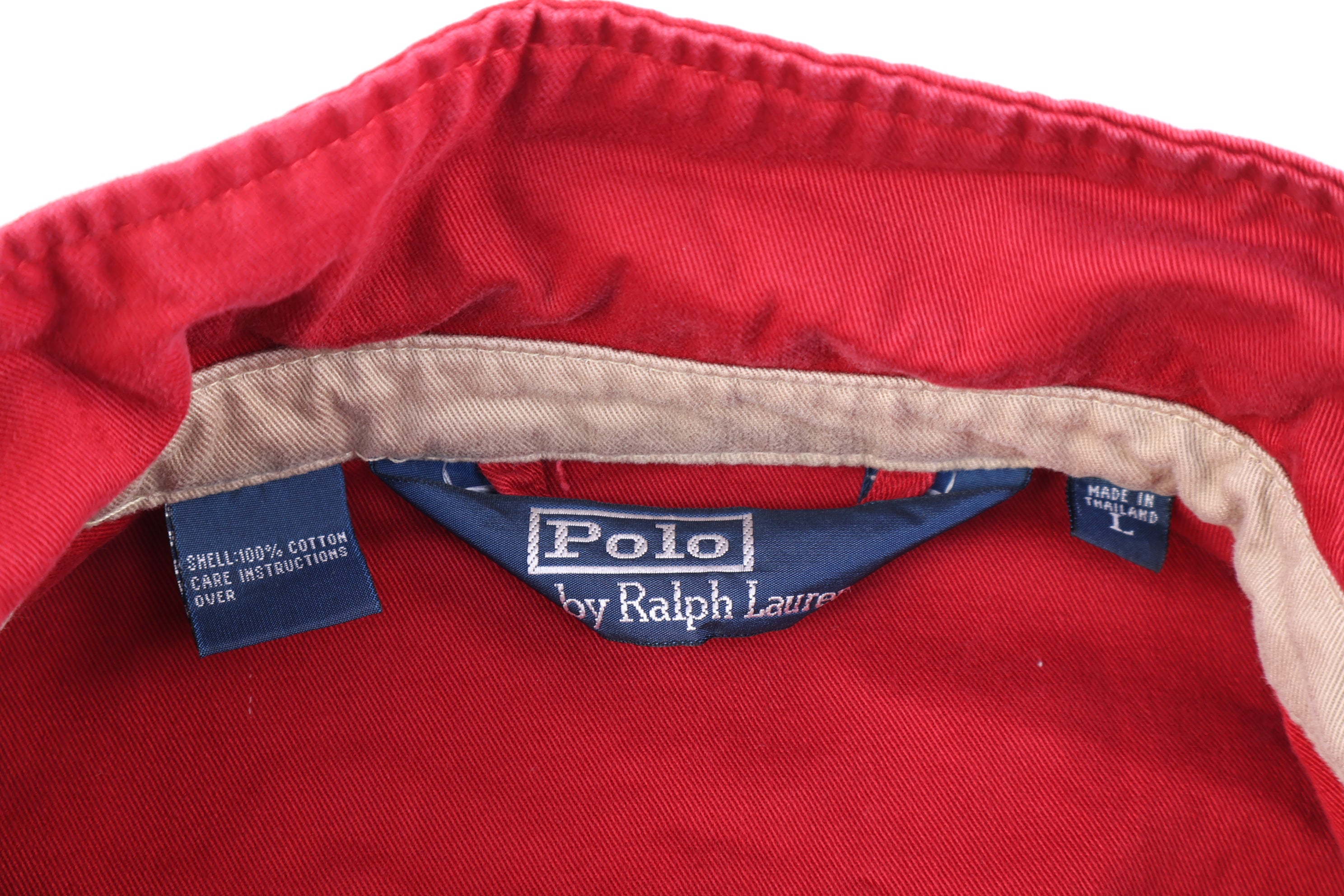 Polo by Ralph Lauren Embroidered Logo Red Full Zip Jacket