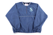 Vintage Majestic Seattle Mariners Baseball Pullover Windbreaker