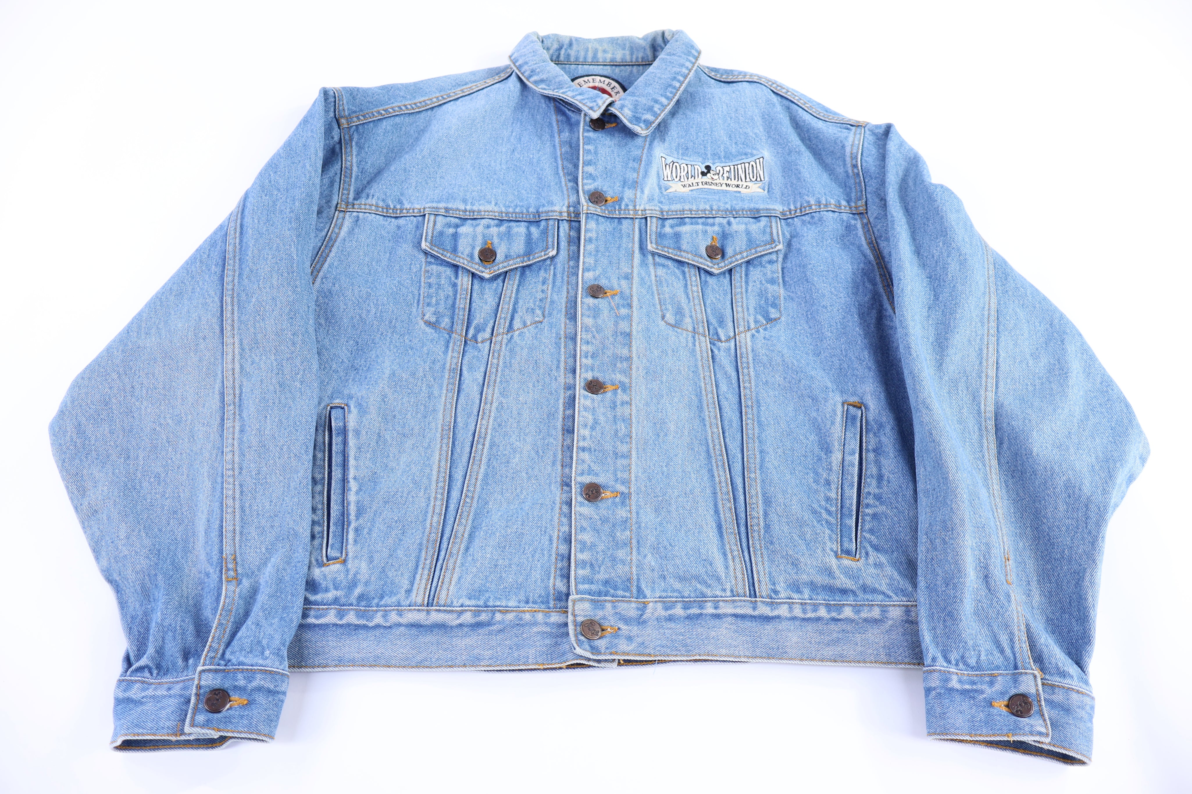 90's Mickey Mouse World Reunion Denim Jacket
