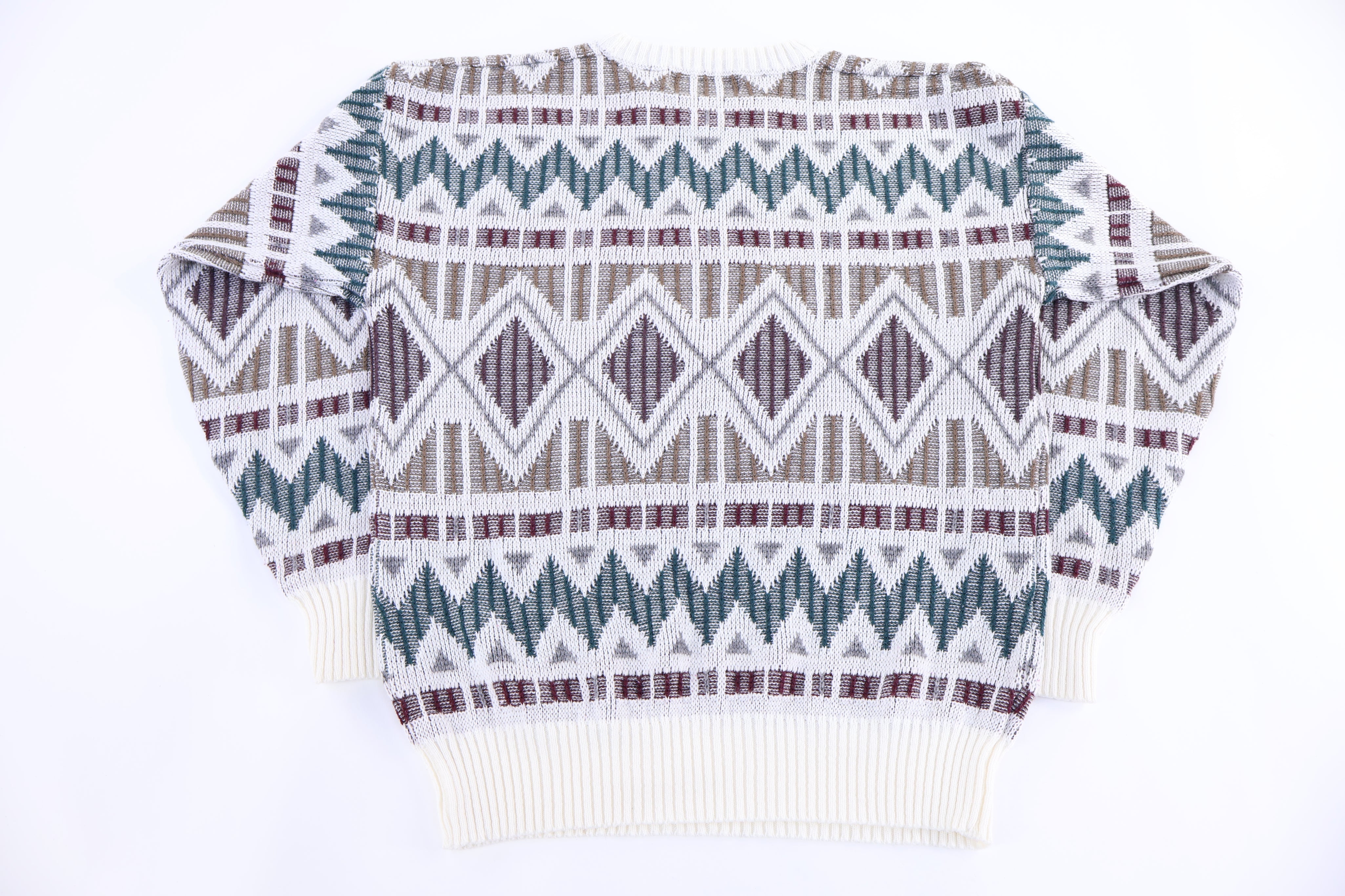 90's Michael Gerald Multipattern Knit Sweater