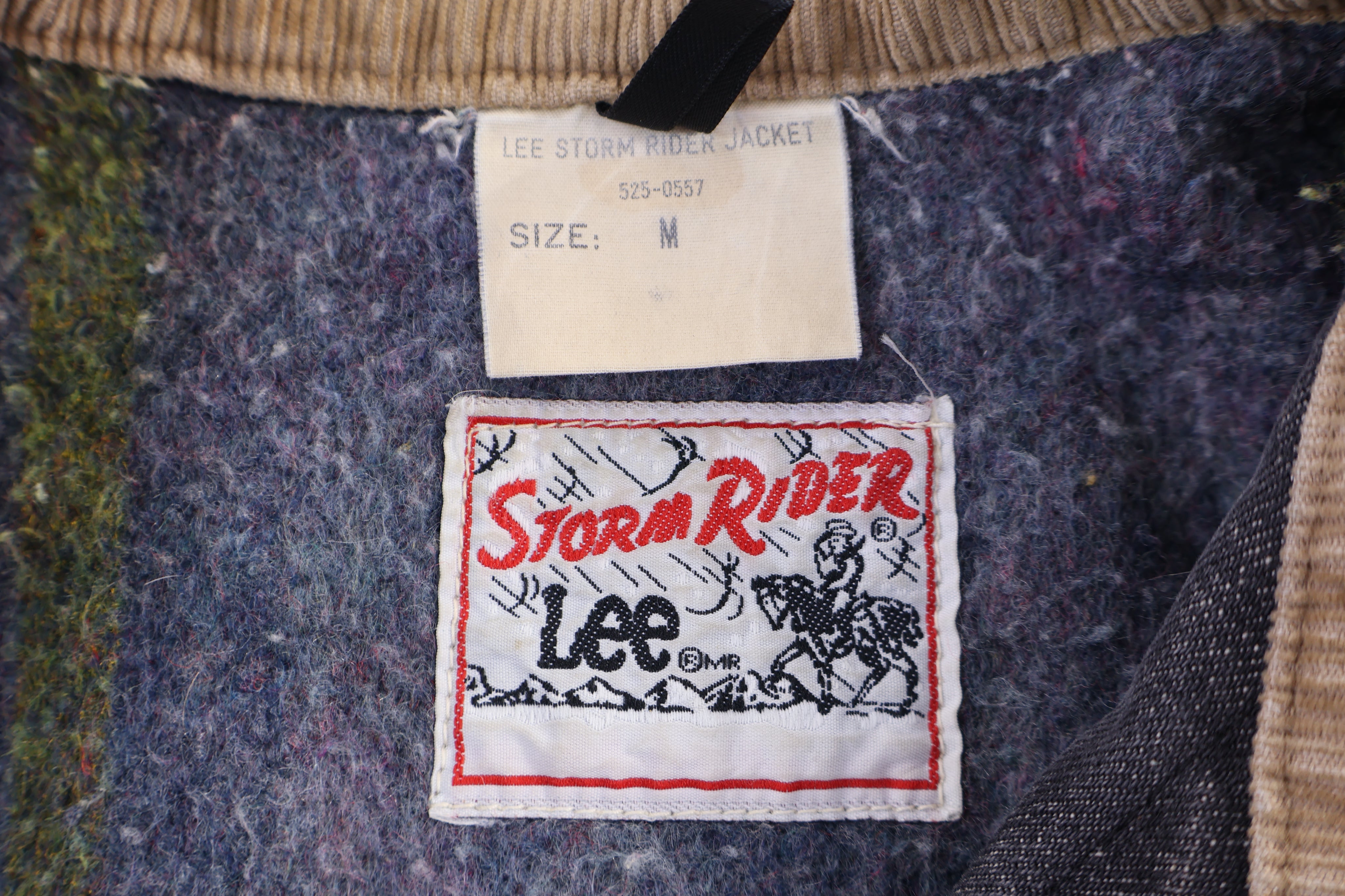 80's Lee Storm Rider Blanket Lined Black Denim Jacket