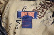 90's Stone Creek Black Leather Bomber Jacket