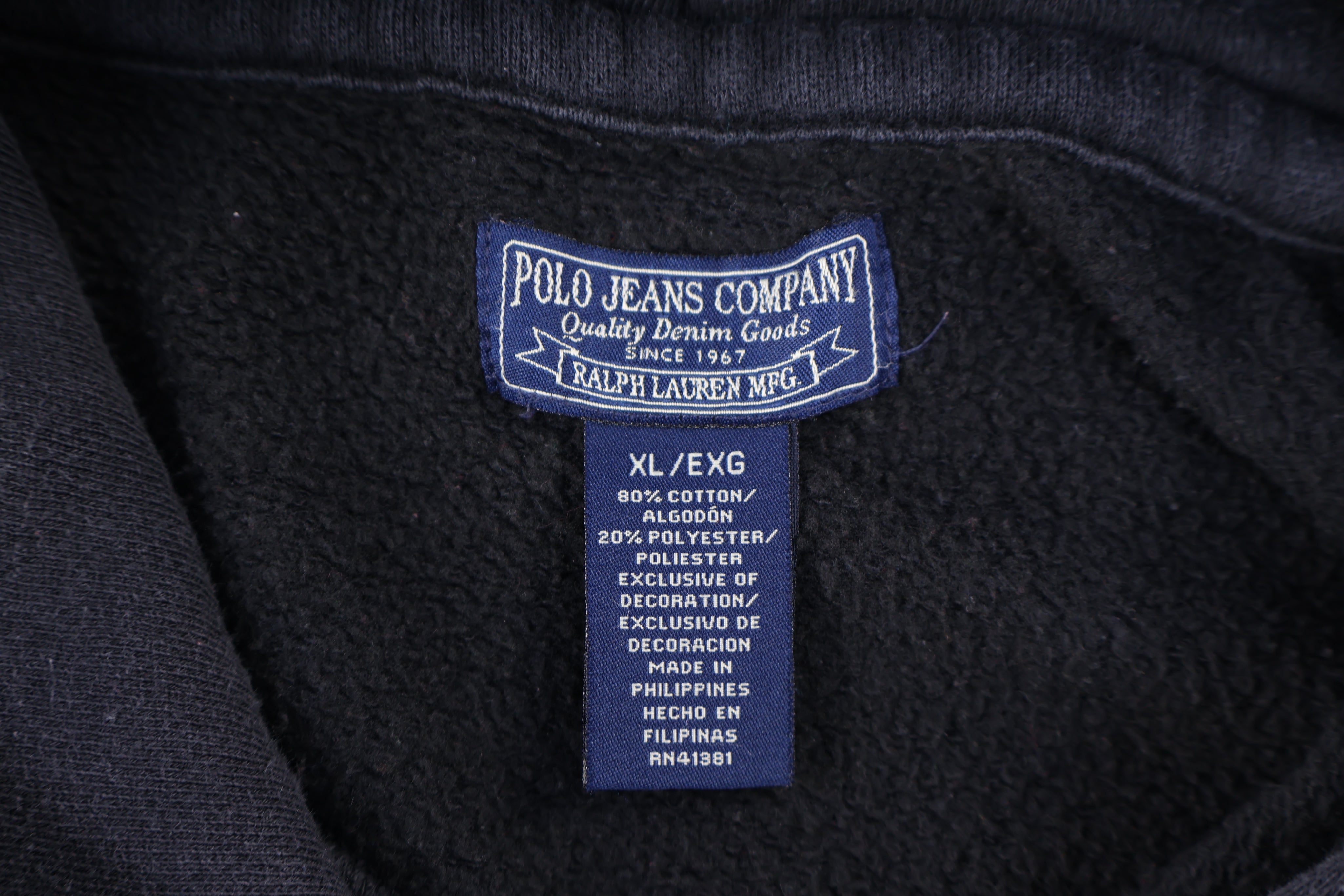 Vintage Polo Jeans Company Pullover Hoodie
