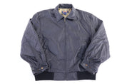 90's Stone Creek Black Leather Bomber Jacket