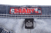 Y2K Shady Ltd Dark Wash Denim Shorts
