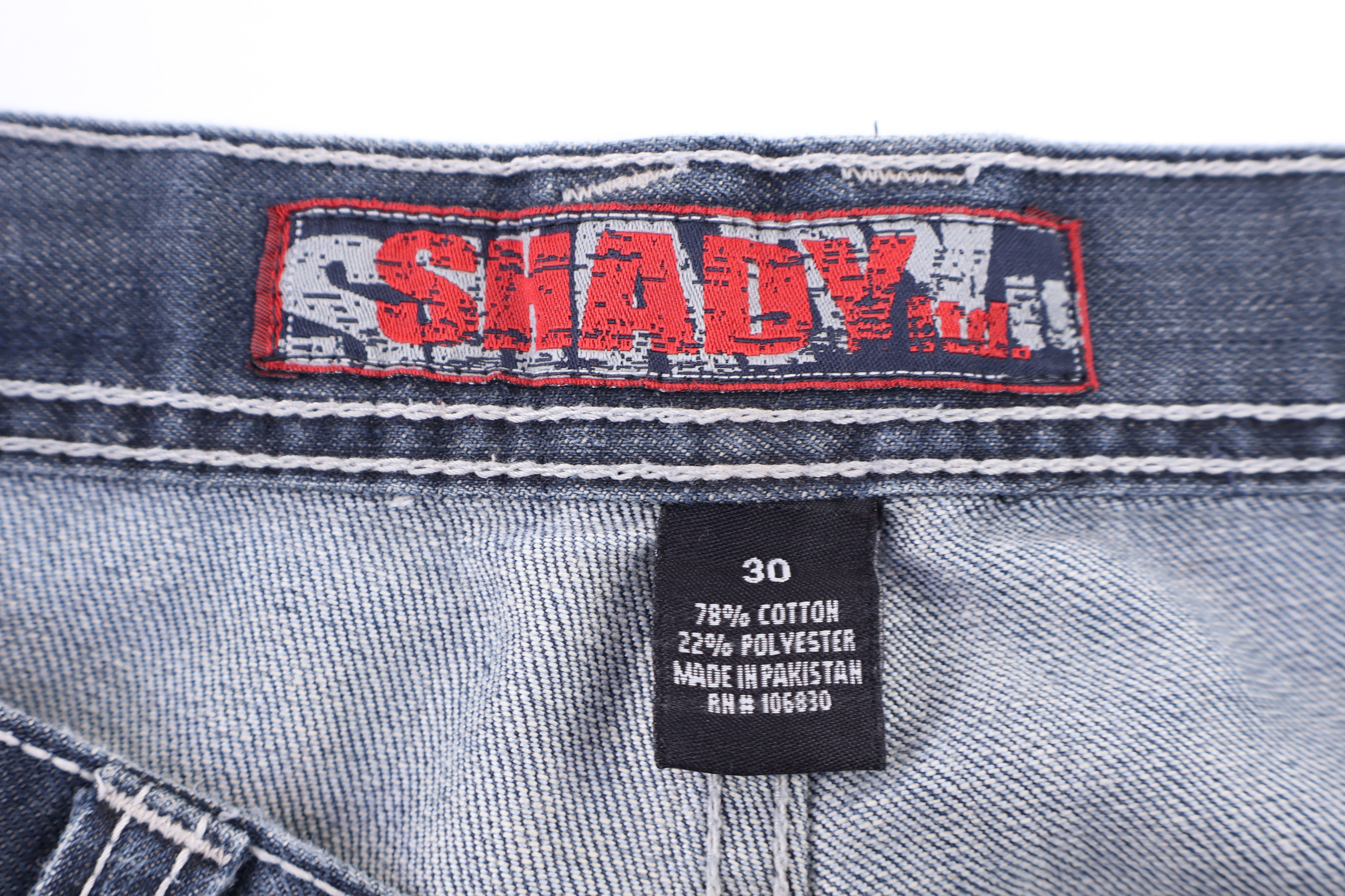Y2K Shady Ltd Dark Wash Denim Shorts