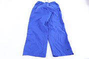 90's Nike Embroidered Logo Blue Track Pants