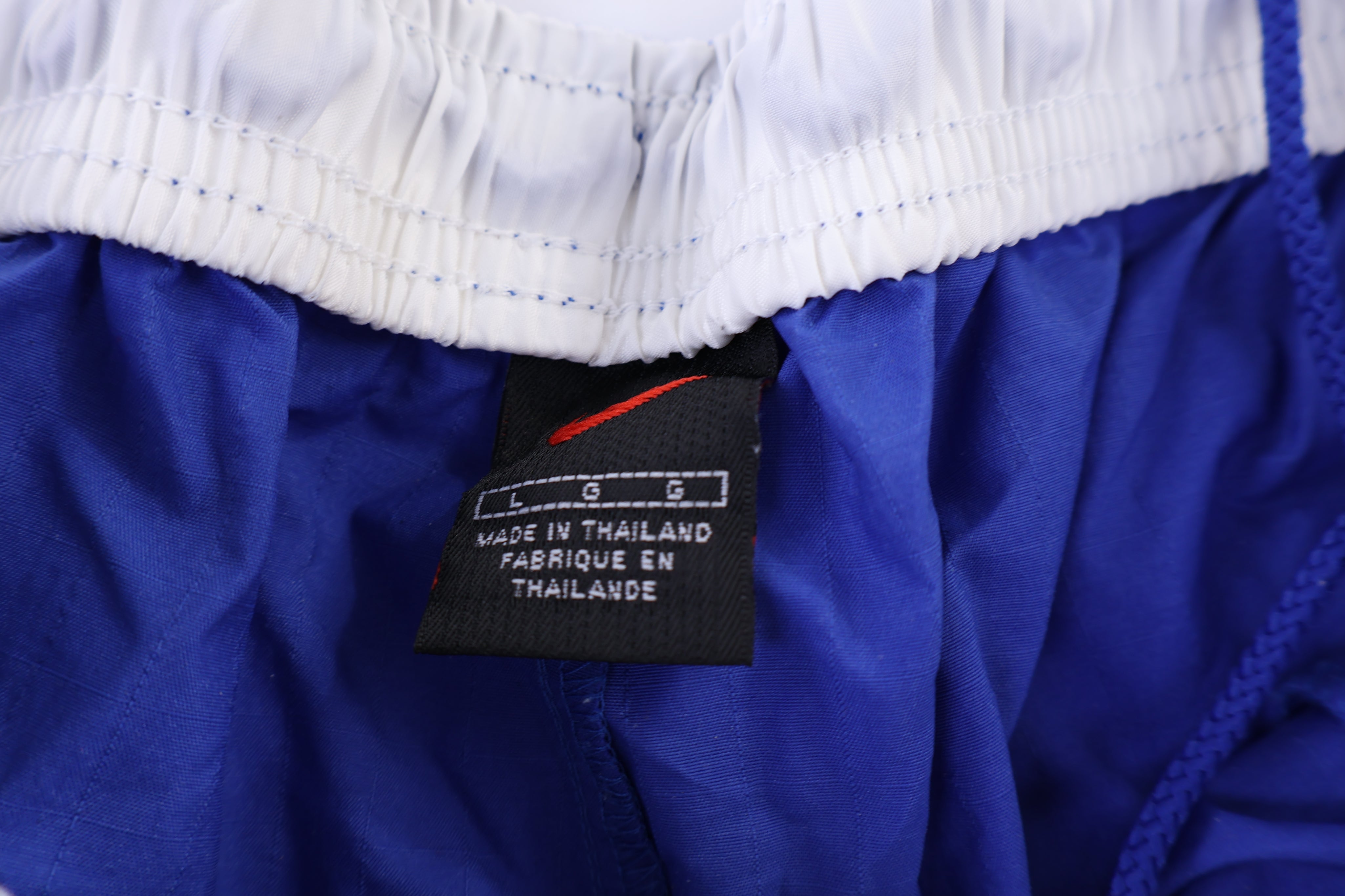 90's Nike Embroidered Logo Blue Track Pants
