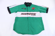 Vintage Nascar Interstate Batteries Racing Button Down