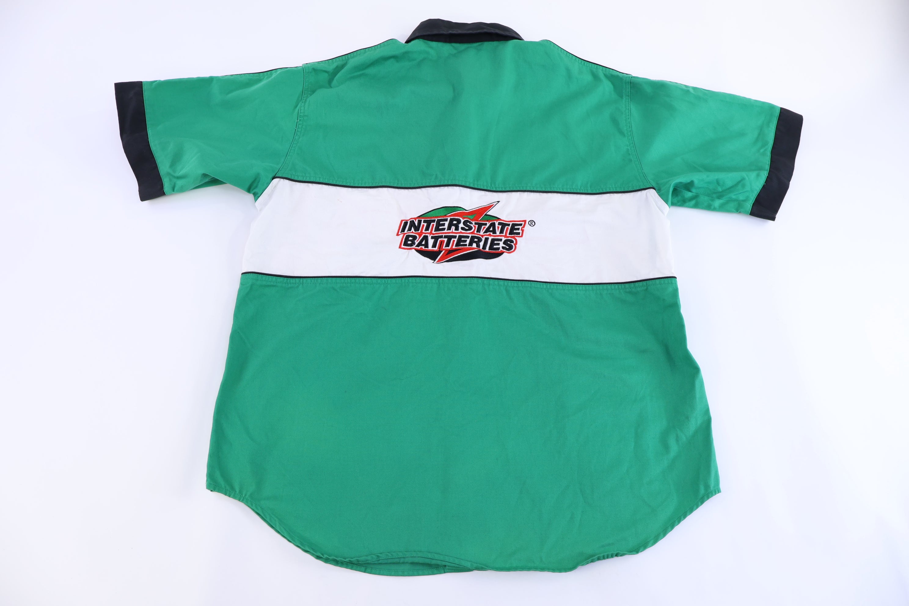 Vintage Nascar Interstate Batteries Racing Button Down