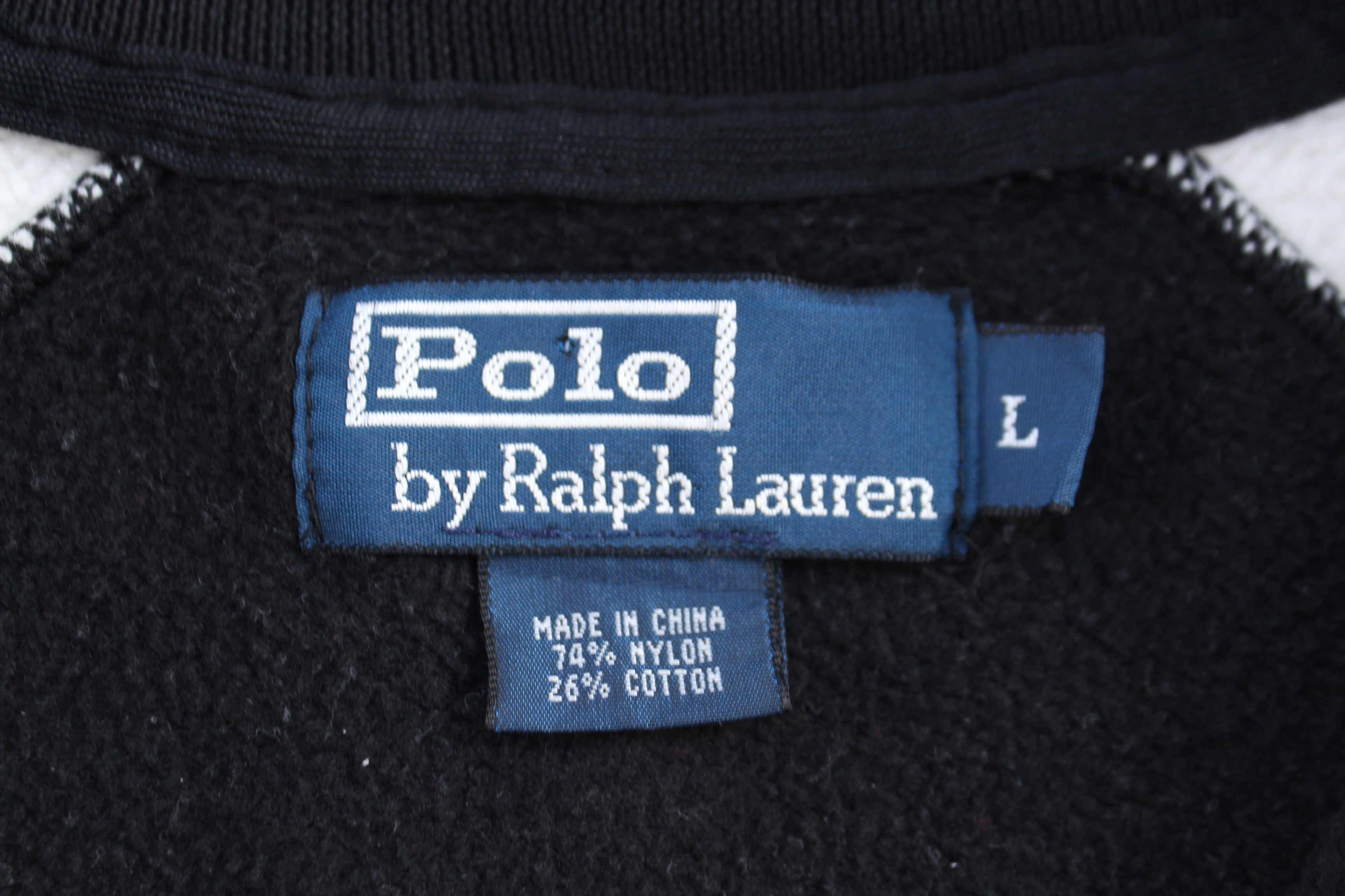 Polo by Ralph Lauren Black & White Track Jacket