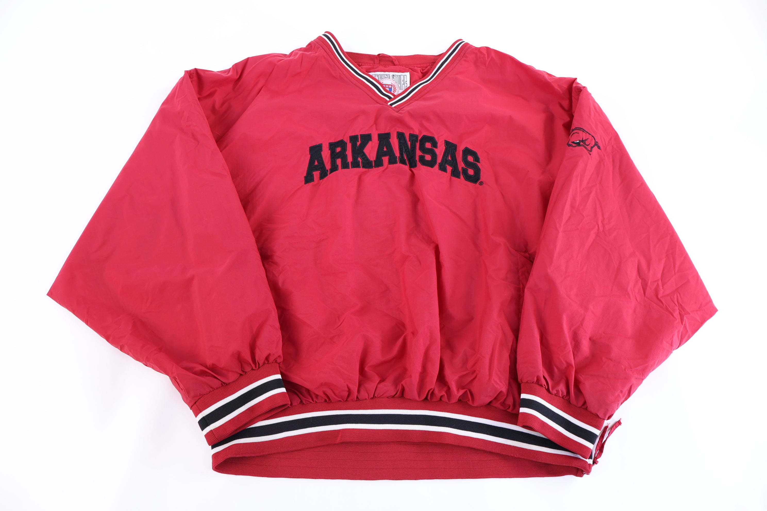 Vintage University of Arkansas Pullover Windbreaker