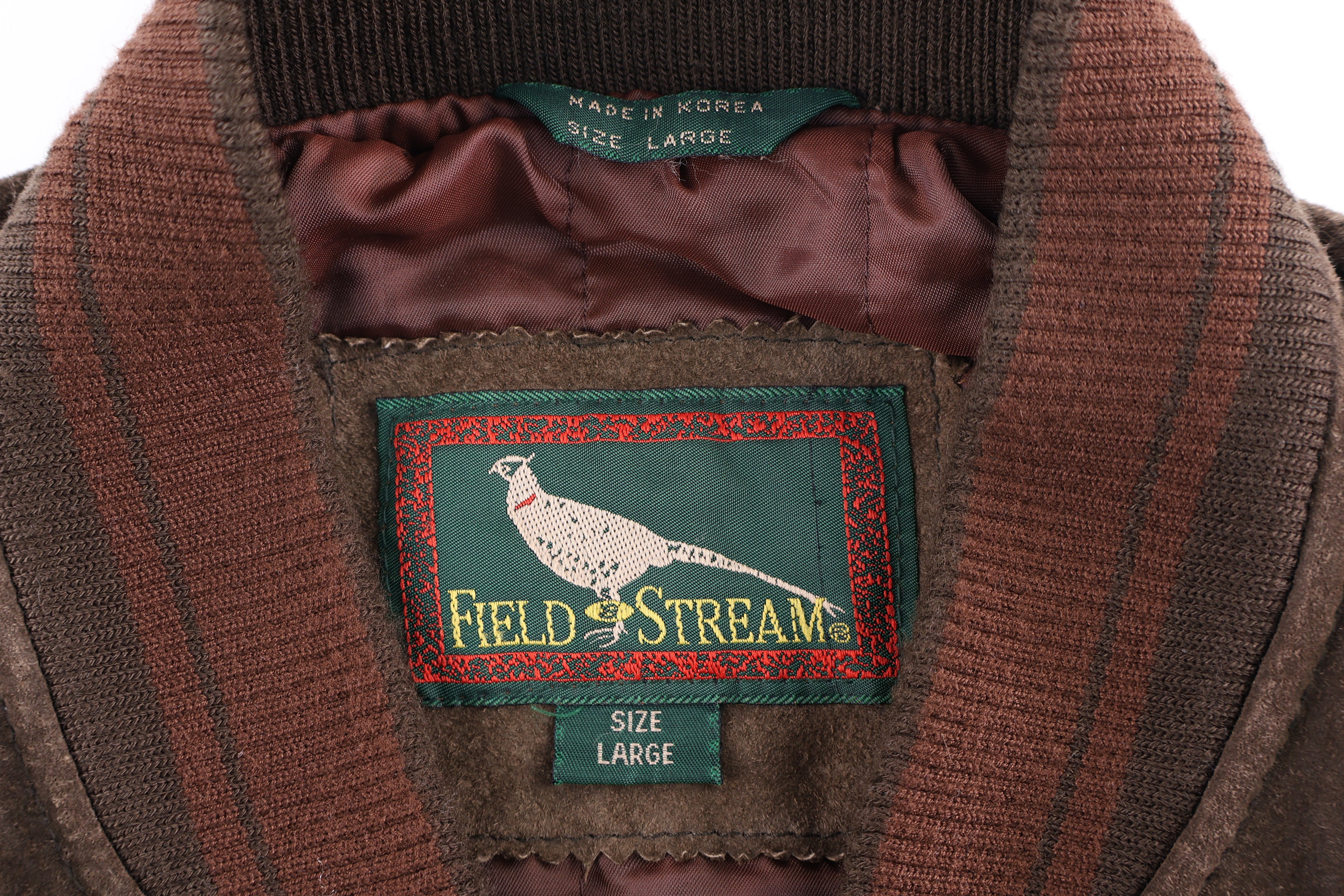 Vintage Field Stream Brown Leather Suede Jacket
