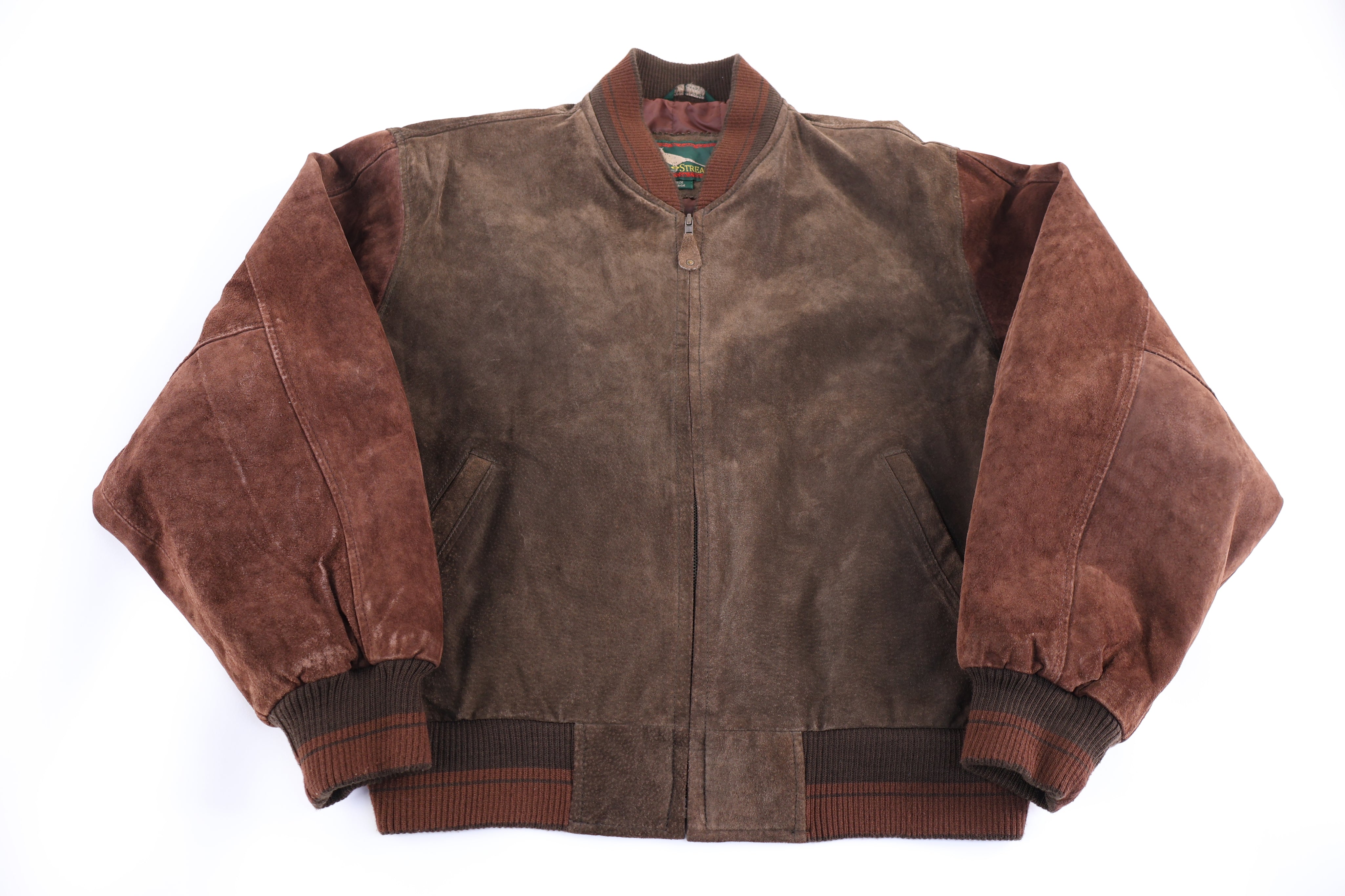 Vintage Field Stream Brown Leather Suede Jacket