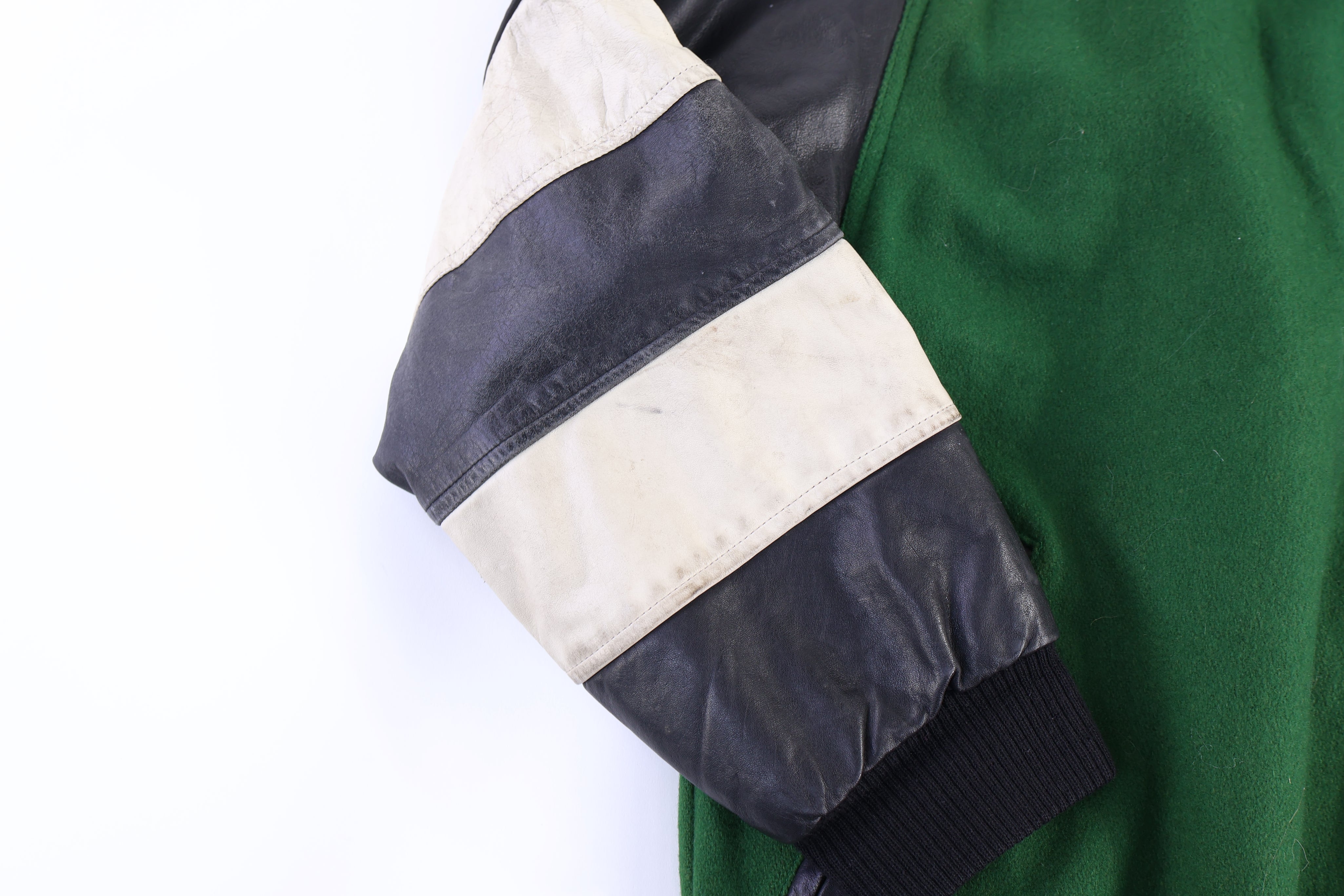 Vintage 7UP Shoot Out Basketball Leather Jacket
