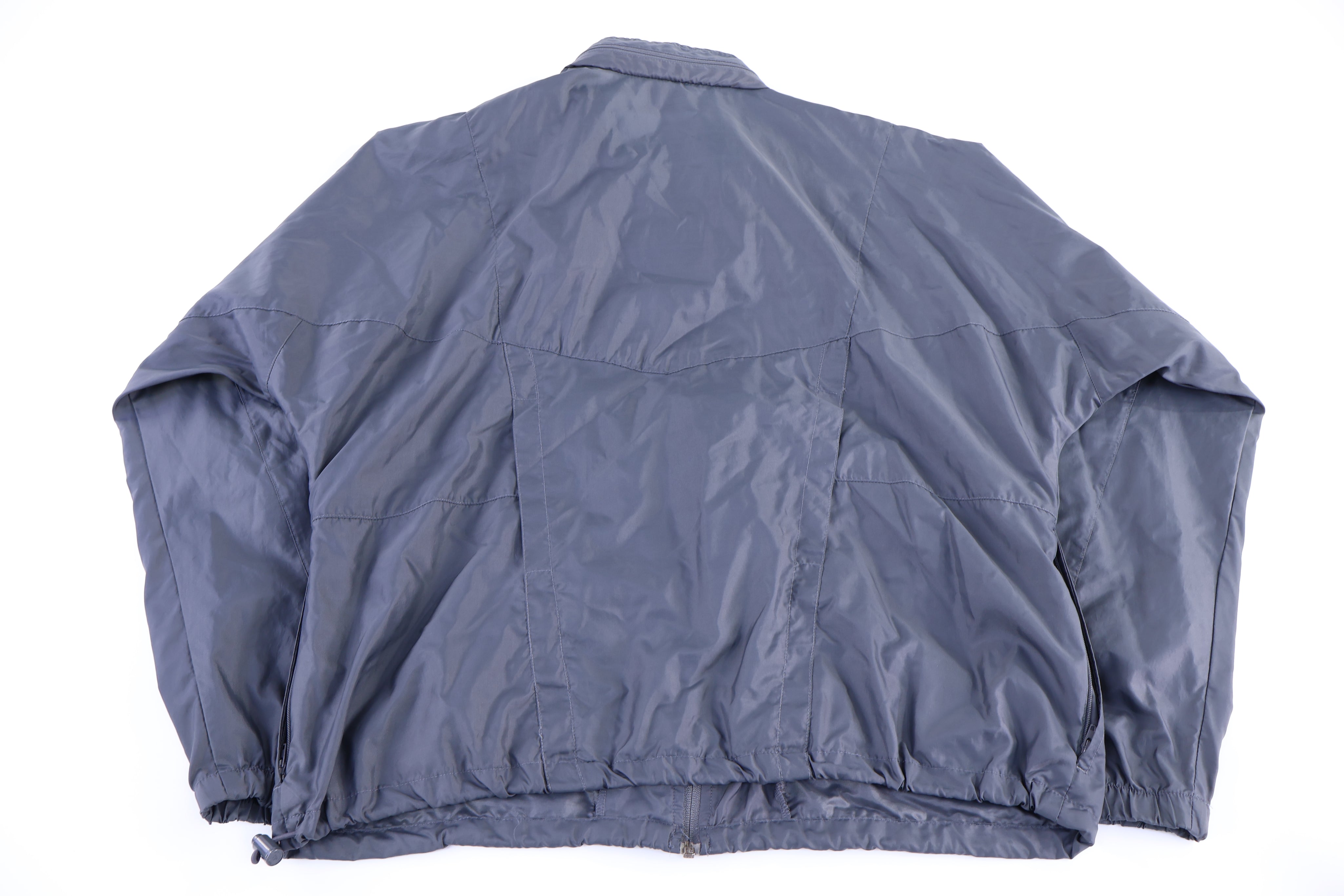 90's Nike Embroidered Logo Grey Full Zip Jacket