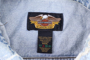 Harley Davidson Motorcycles Light Wash Denim Jacket