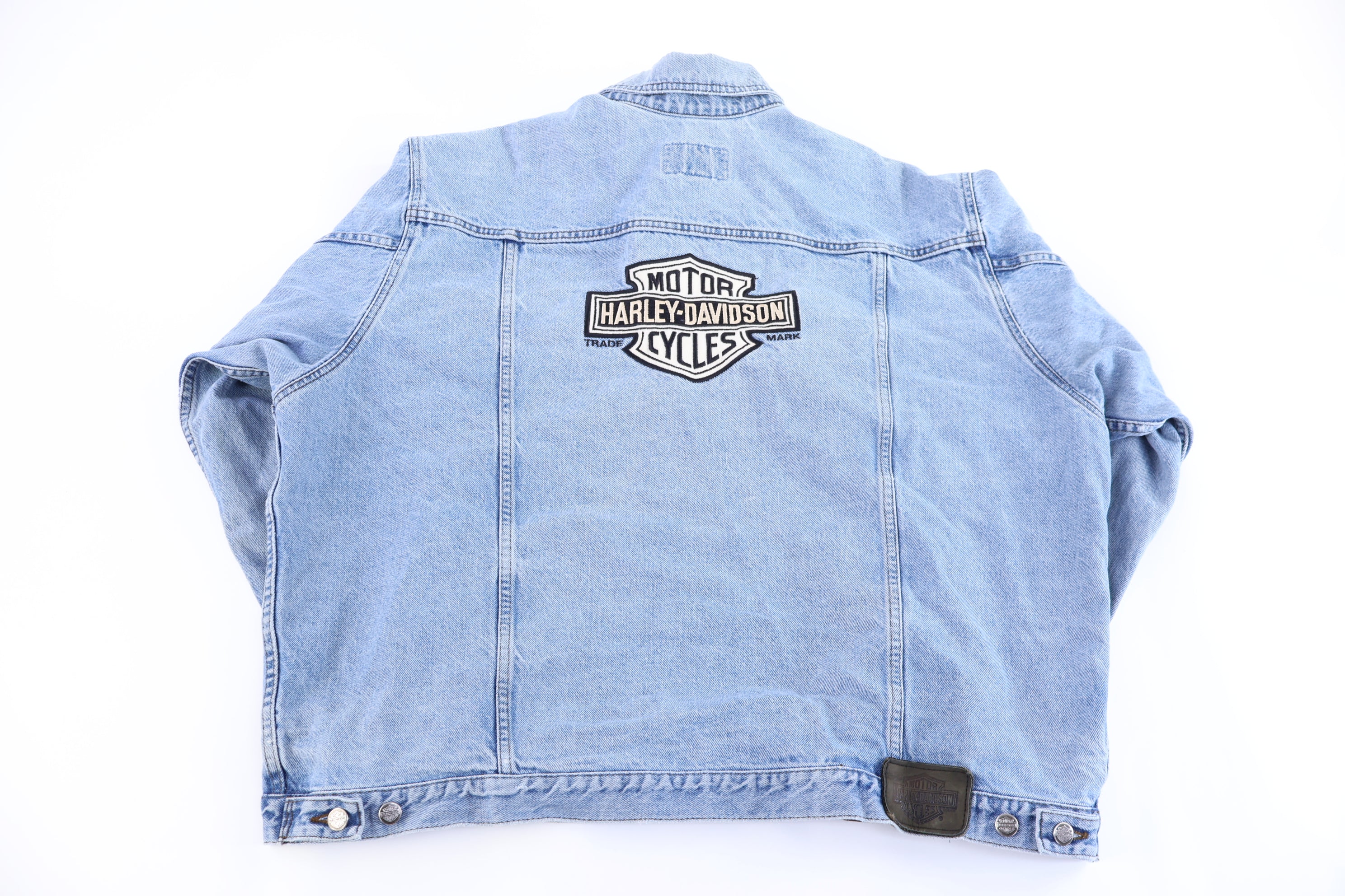Harley Davidson Motorcycles Light Wash Denim Jacket