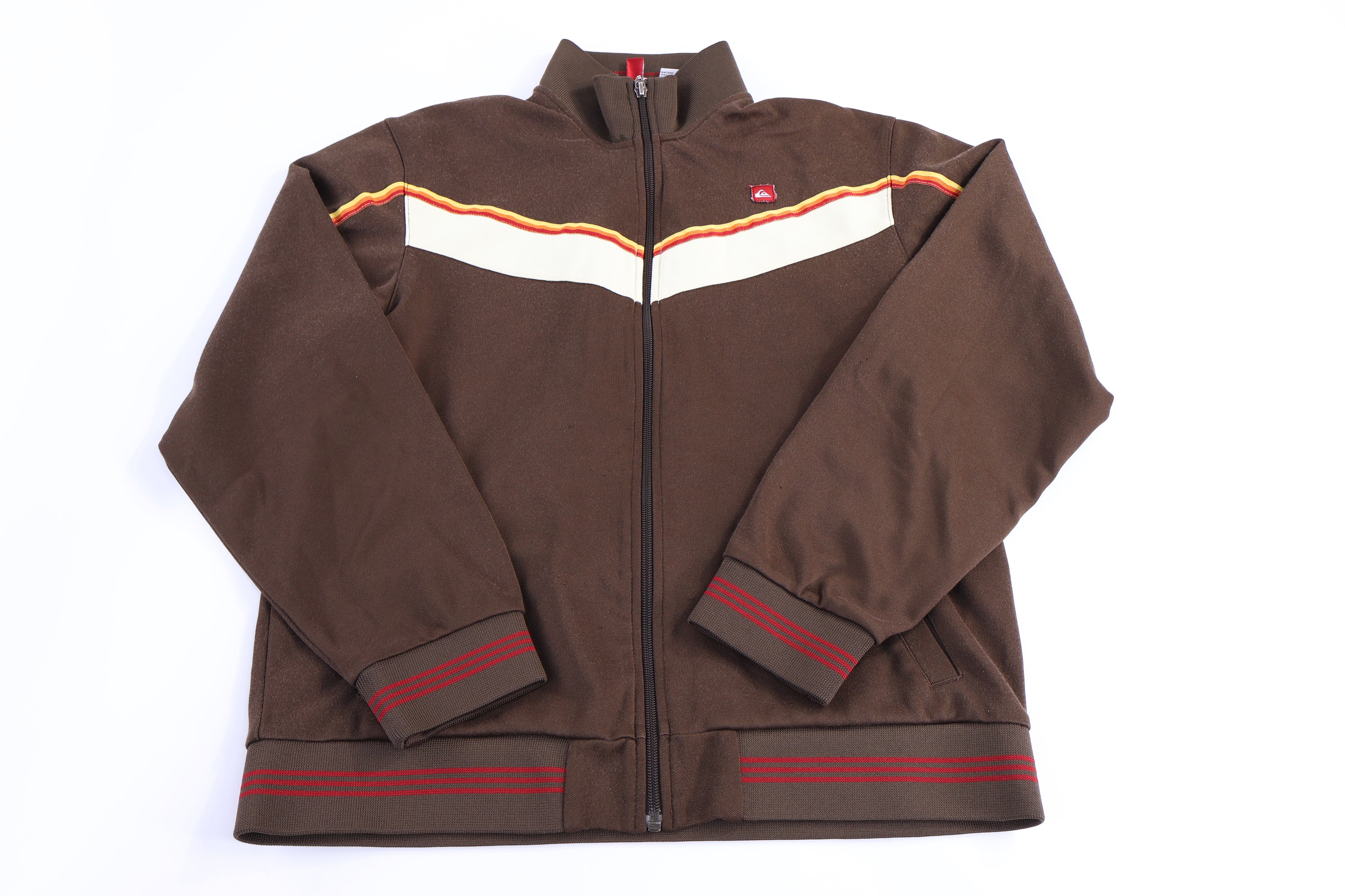 Quiksilver Brown Full Zip Track Jacket