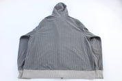 Vintage Nike Embroidered Logo Grey Full Zip Hoodie