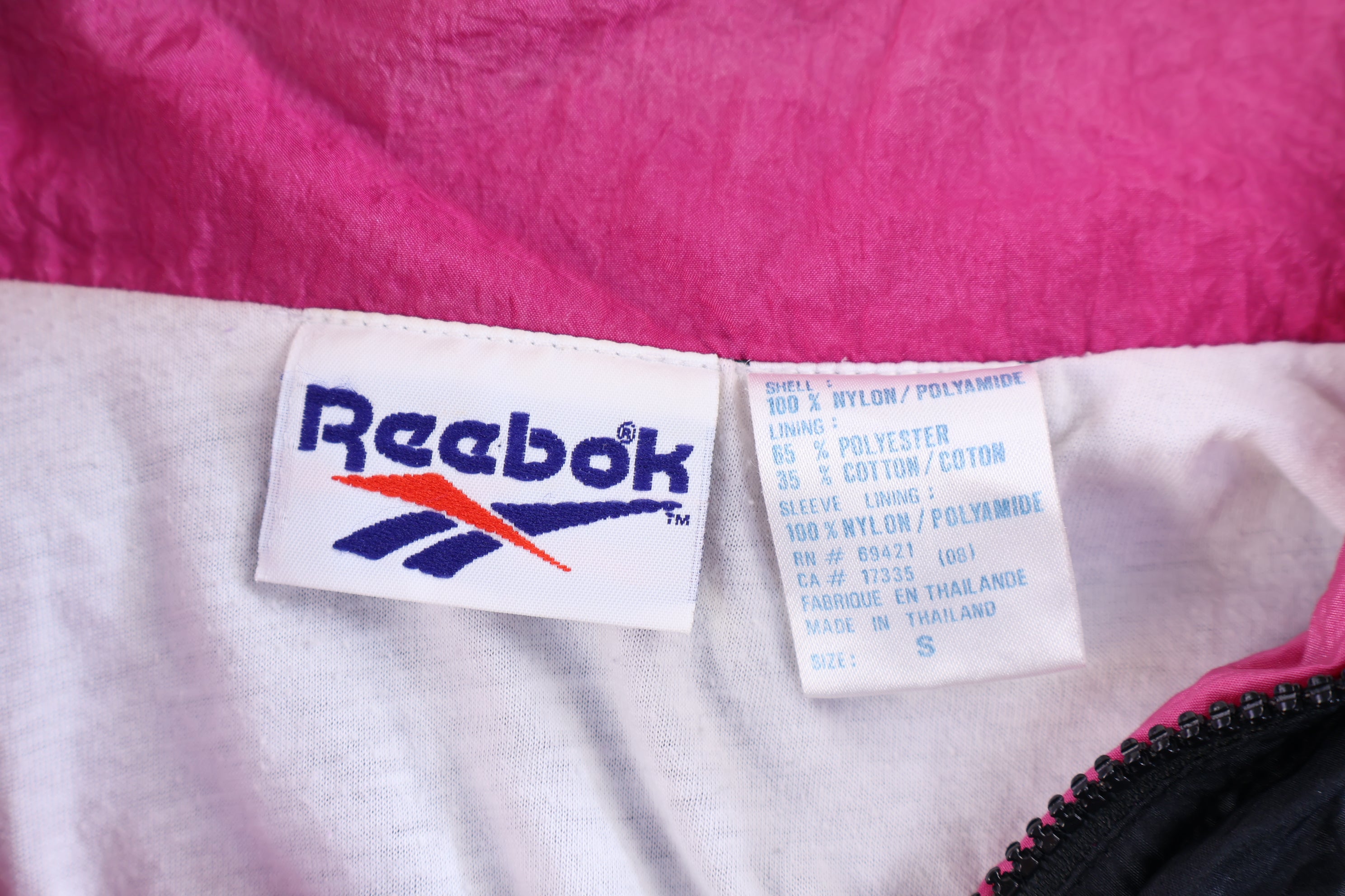 Women's Reebok Embroidered Logo Multicolor Full Zip Jacket