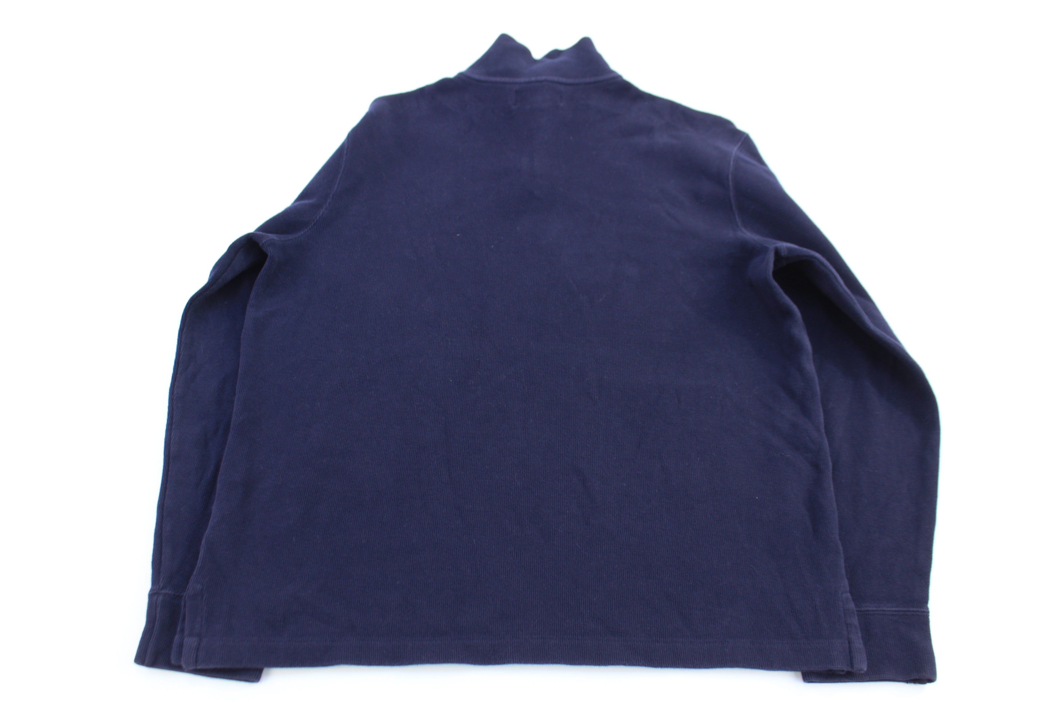 Polo by Ralph Lauren Embroidered Logo Blue Quarter Zip Sweater