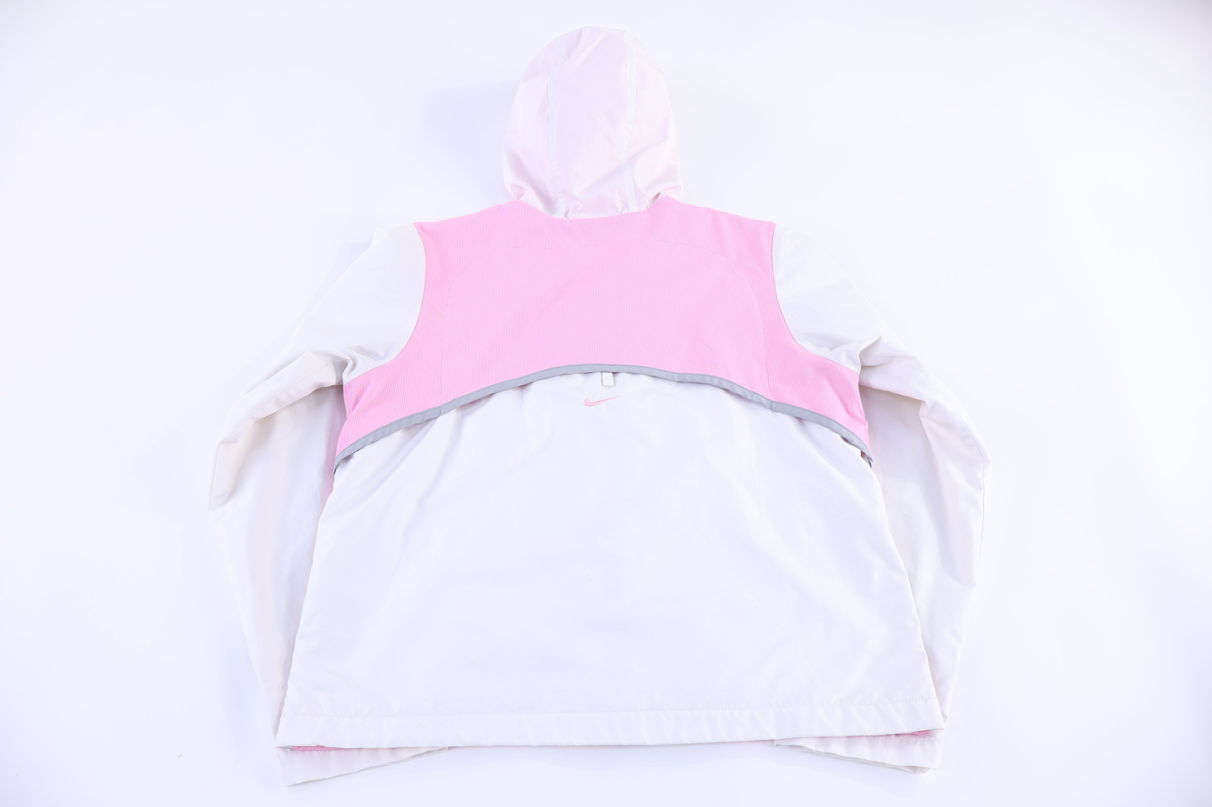 Vintage Nike Pink White Full Zip Windbreaker