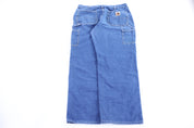 Carhartt Logo Patch Dark Wash Denim Jeans