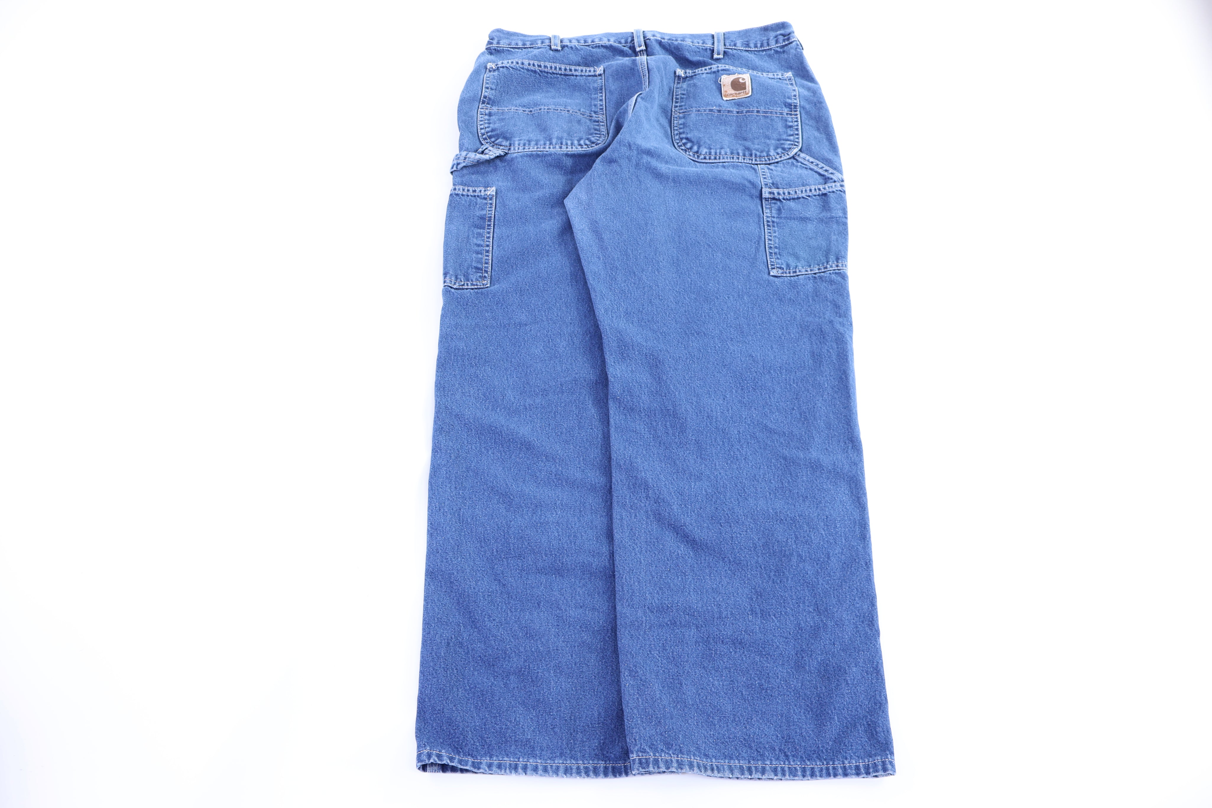 Carhartt Logo Patch Dark Wash Denim Jeans