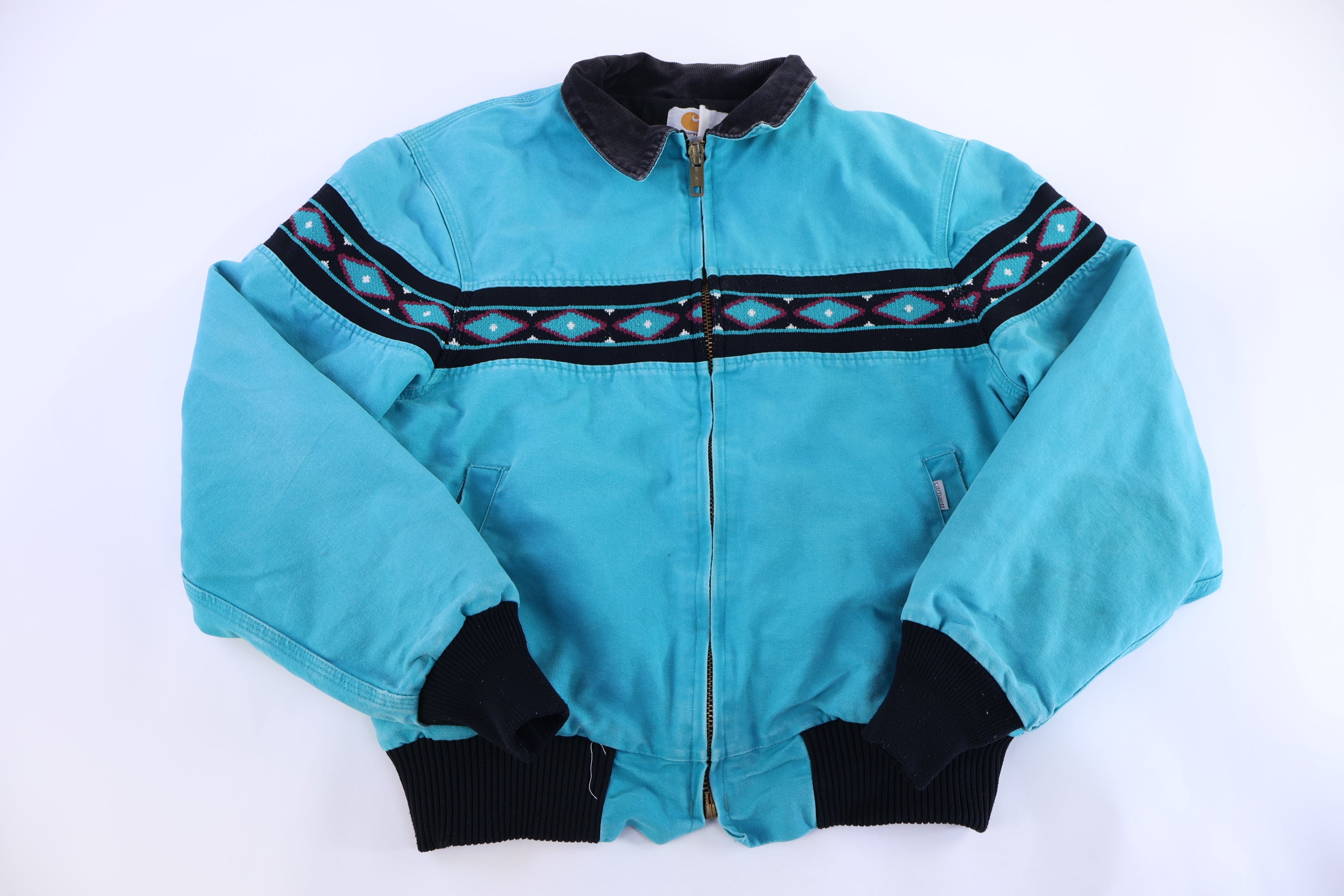 90's Carhartt Aztec Pattern Full Zip Jacket