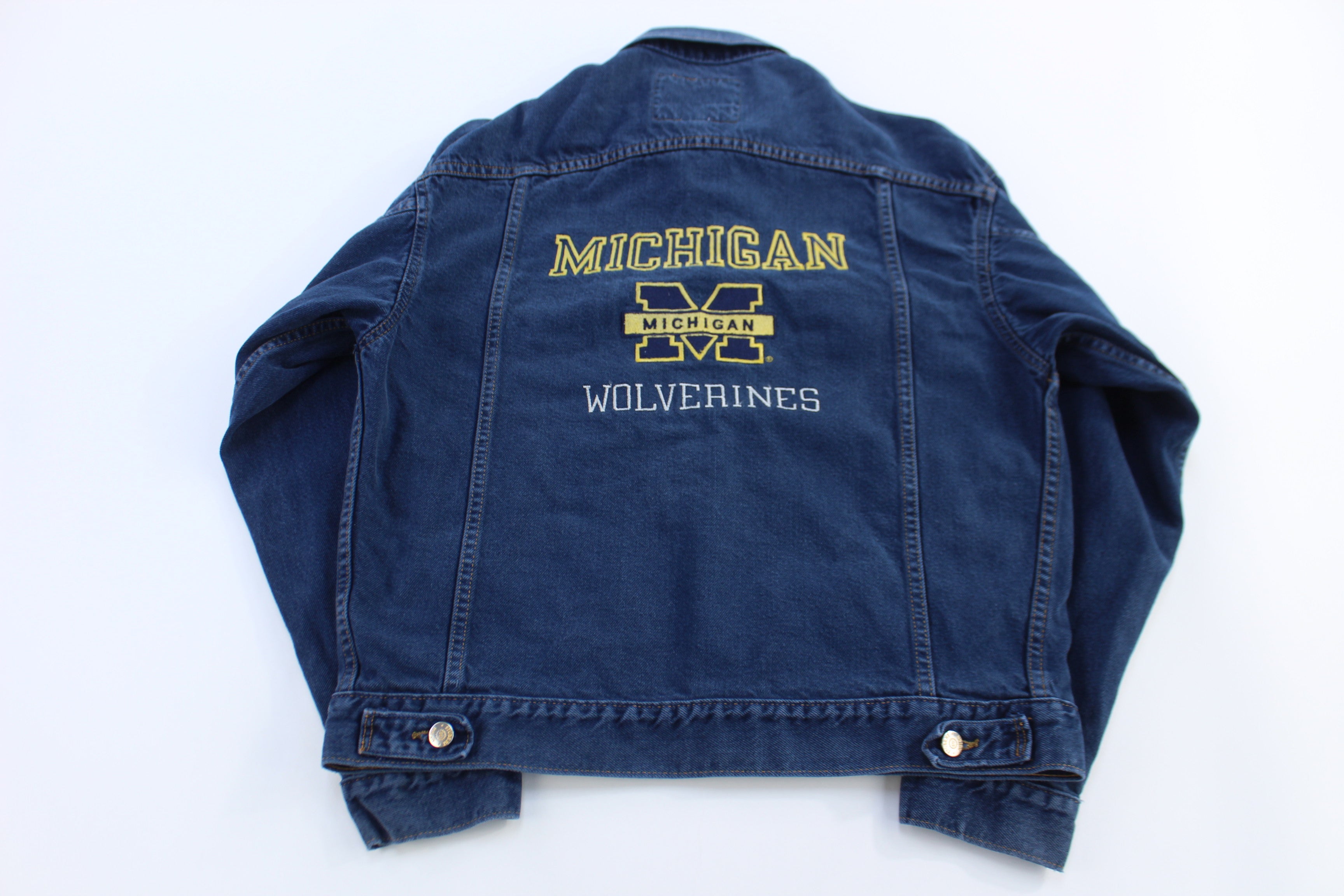 Vintage University of Michigan Wolverines Denim Jacket