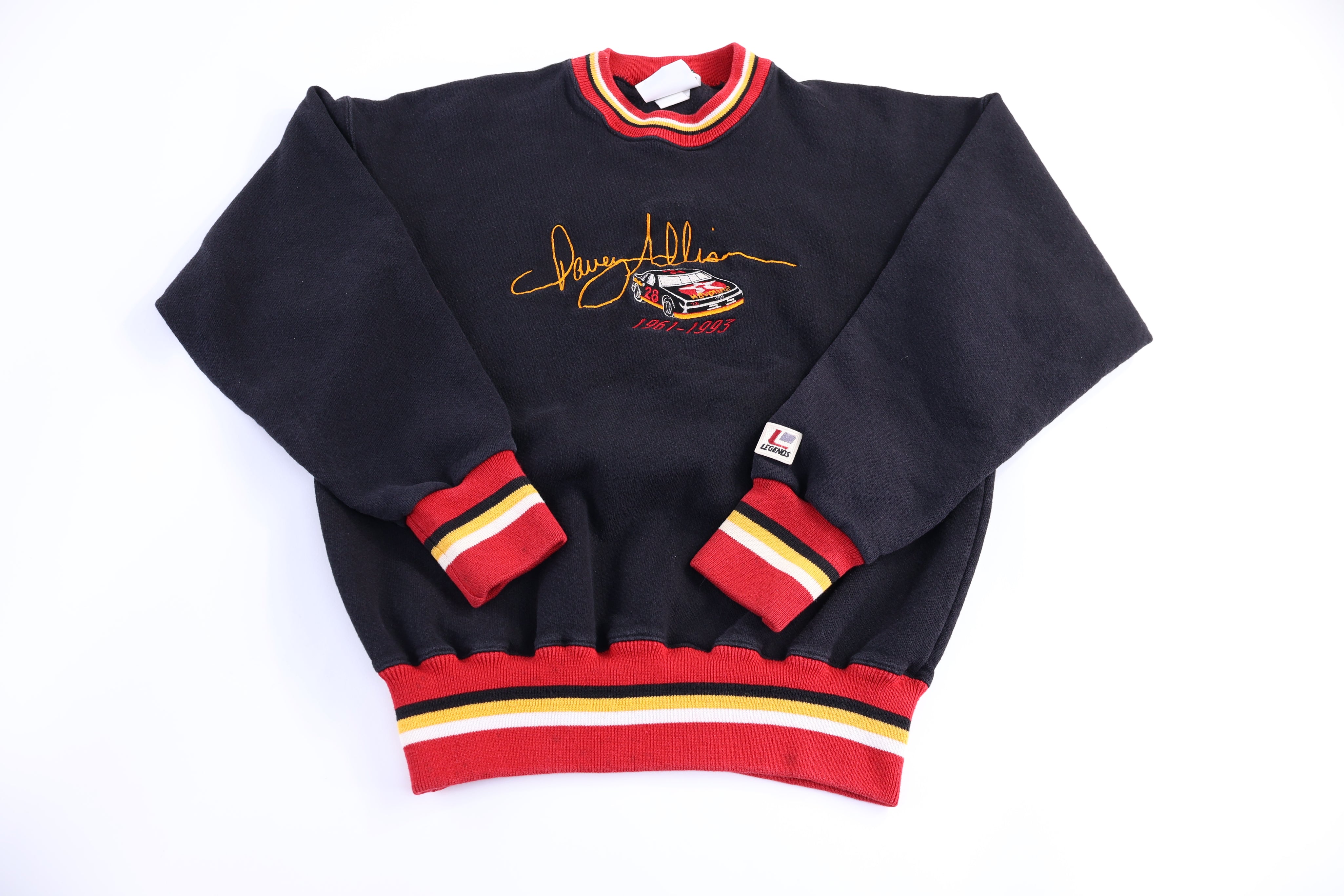 90's Davey Allison Racing Embroidered Sweatshirt