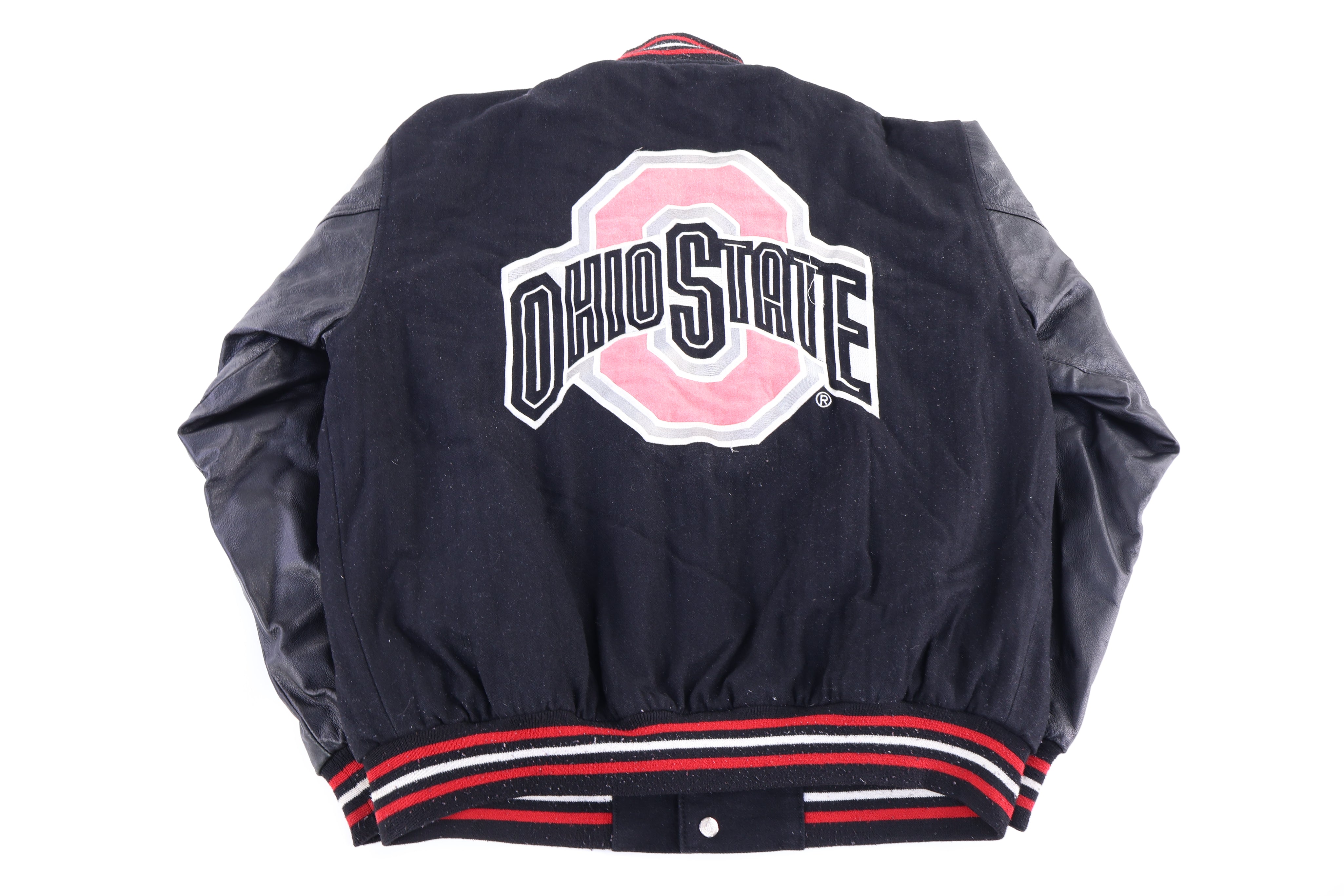 Vintage Jeff Hamilton Ohio State University Reversible Bomber Jacket