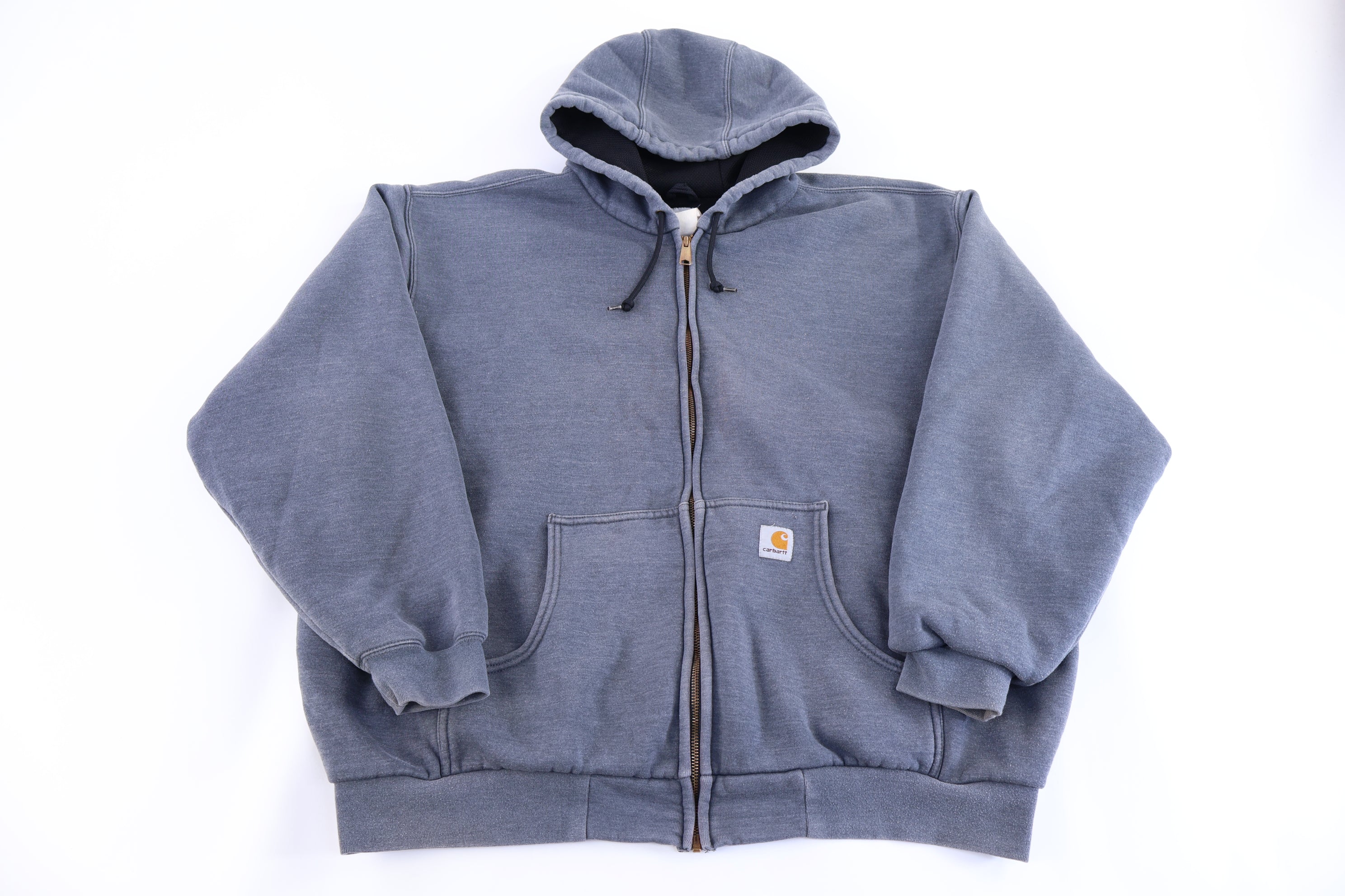 Carhartt Logo Patch Grey Full Zip Jacket