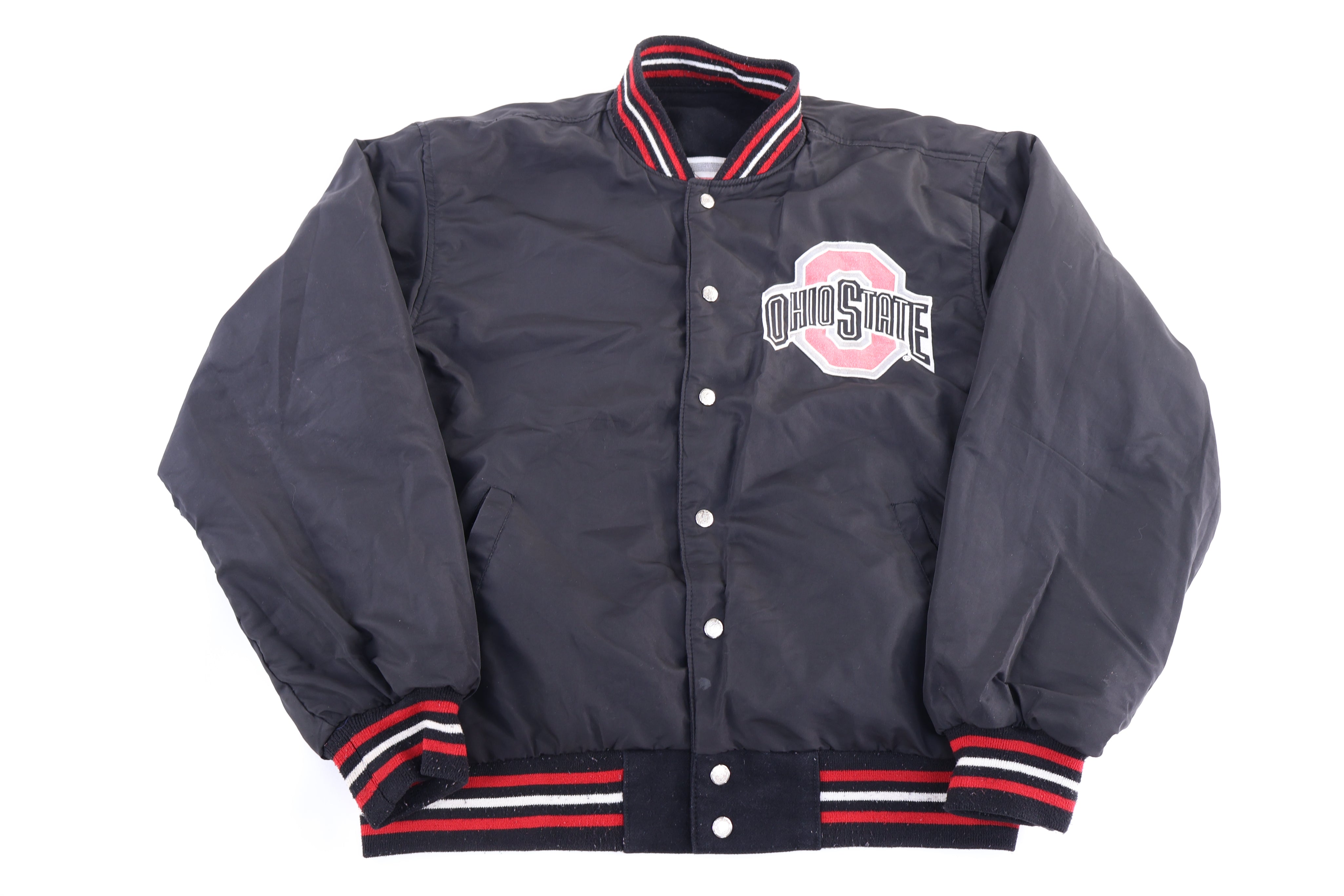 Vintage Jeff Hamilton Ohio State University Reversible Bomber Jacket