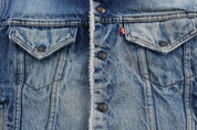 80's Levi's Medium Wash Sherpa Lined Trucker Jacket