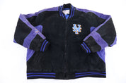 Vintage New York Mets Full Zip Leather Suede Jacket