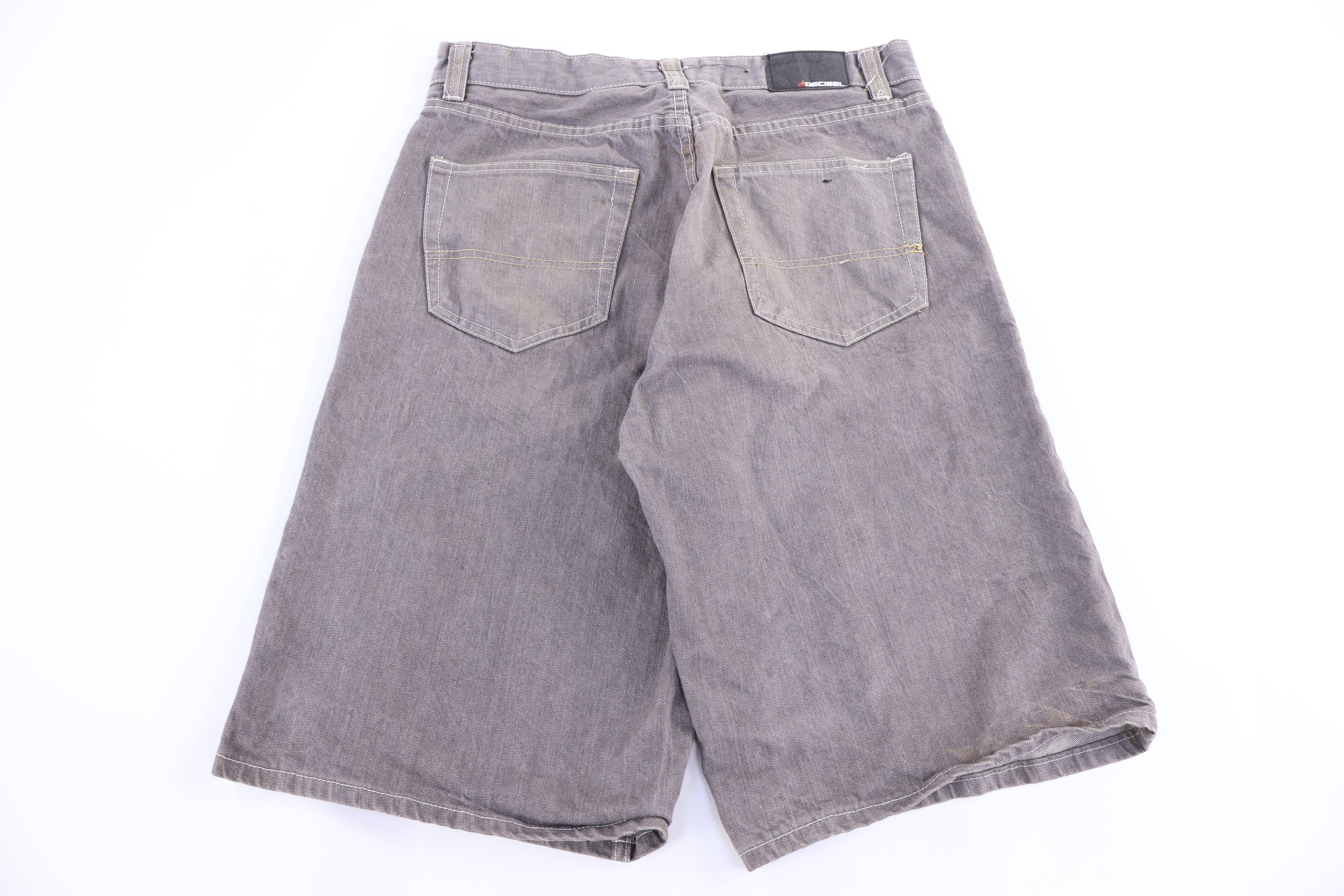 Y2K Decibel Grey Denim Shorts