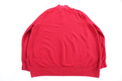 Polo Ralph Lauren Embroidered Logo Red Quarter Zip Sweater