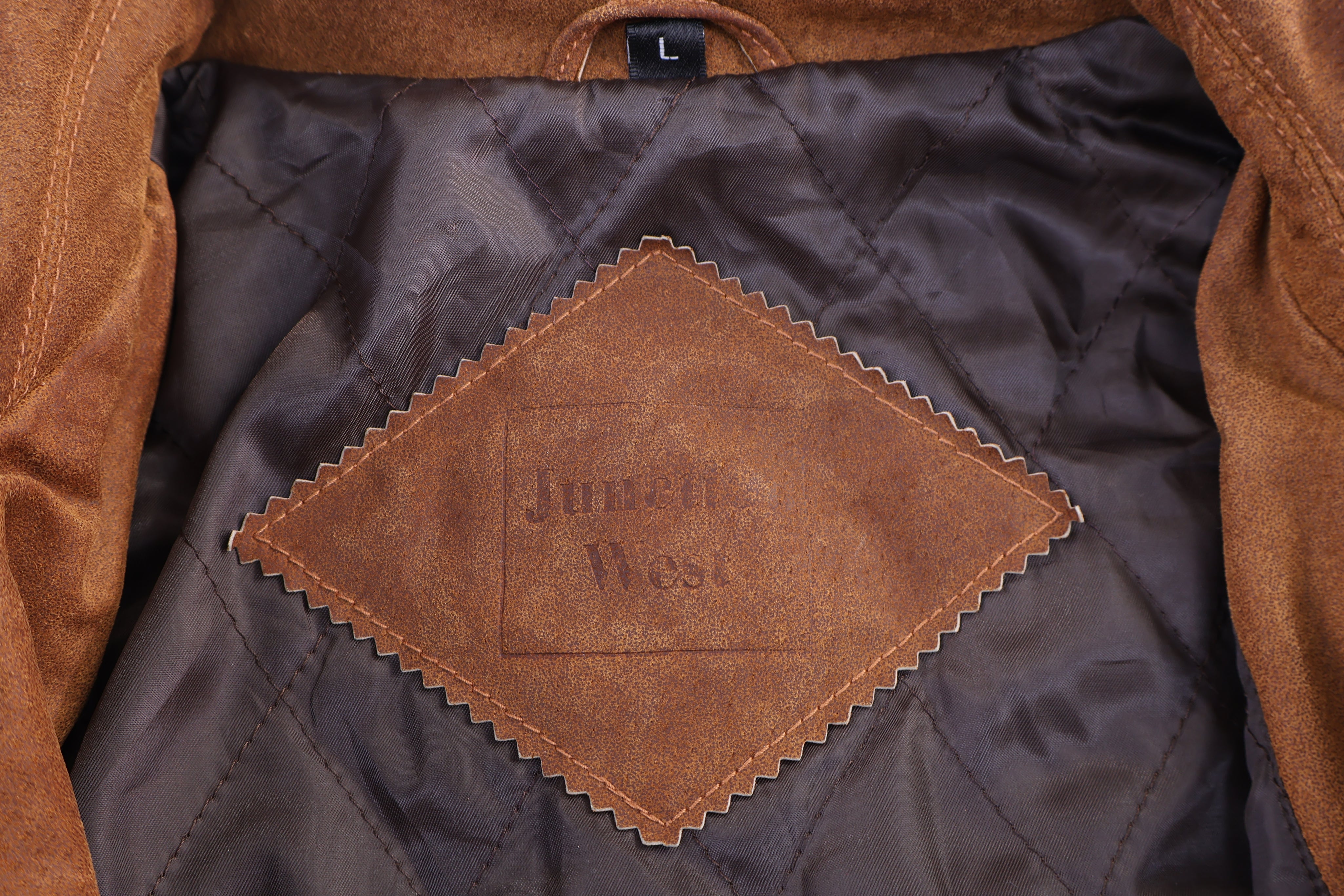 Vintage Junetion West Brown Leather Suede Jacket